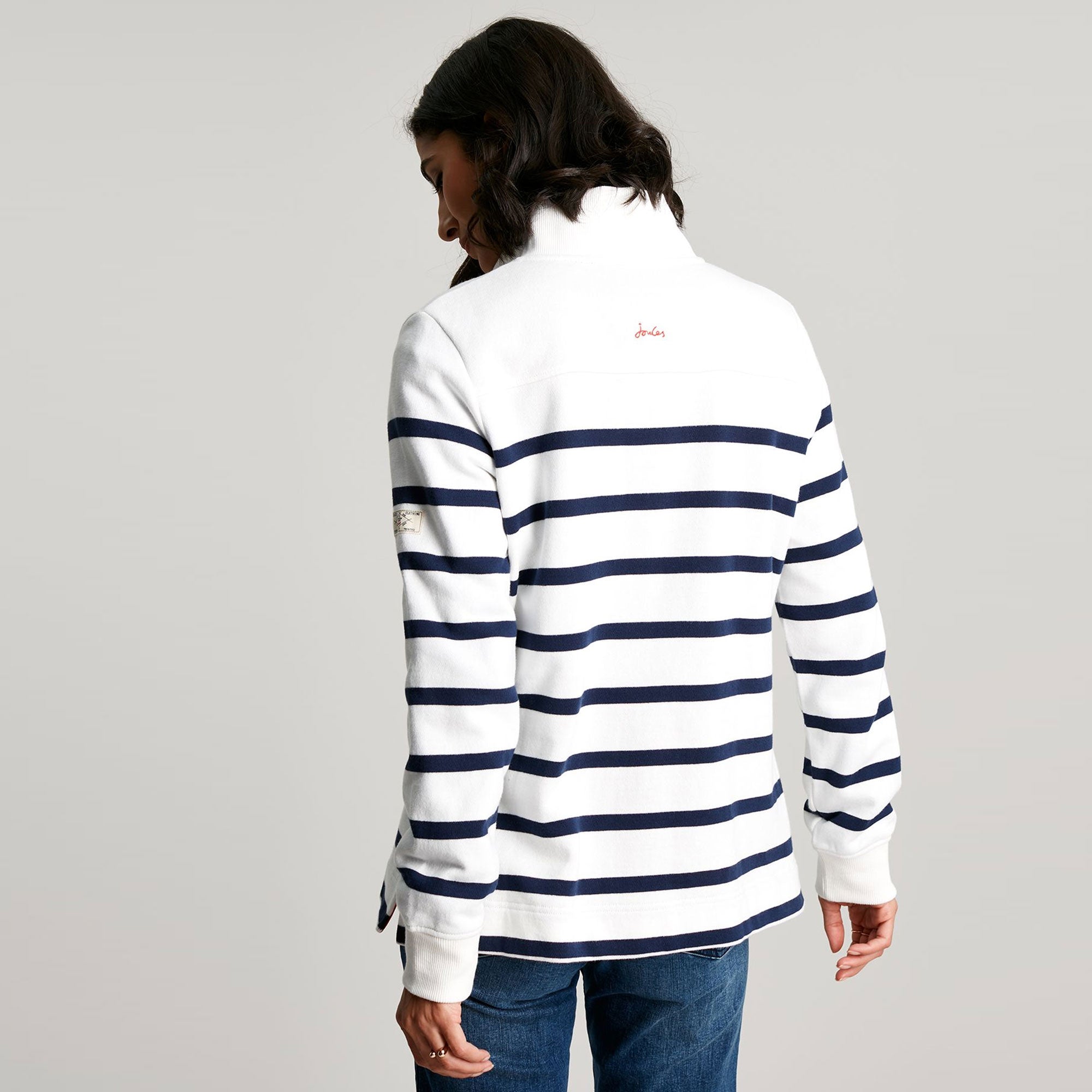 Joules Ladies Southwold Button Down Sweatshirt