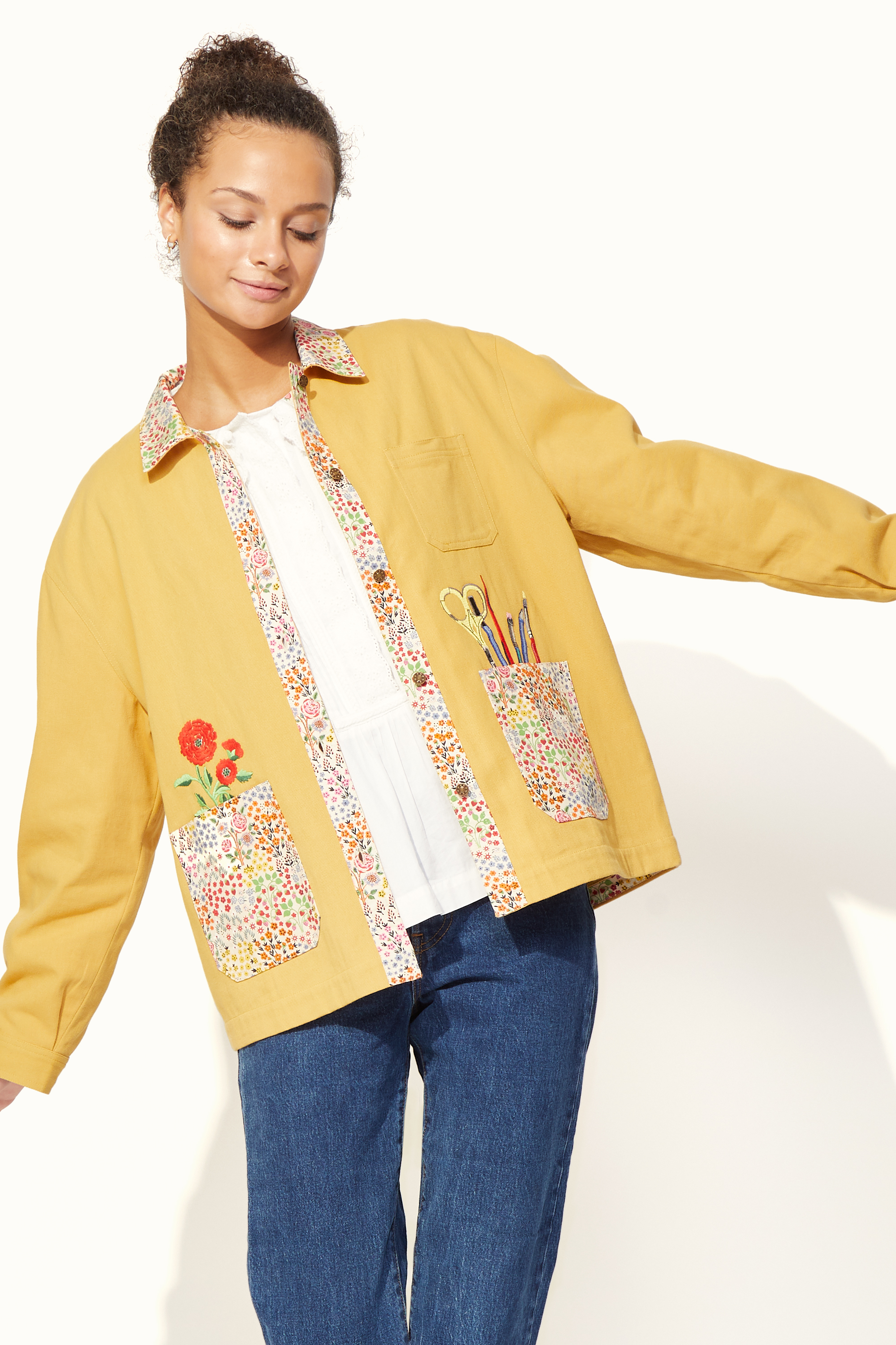 Curator Tools Keep Kind Embroidered Jacket