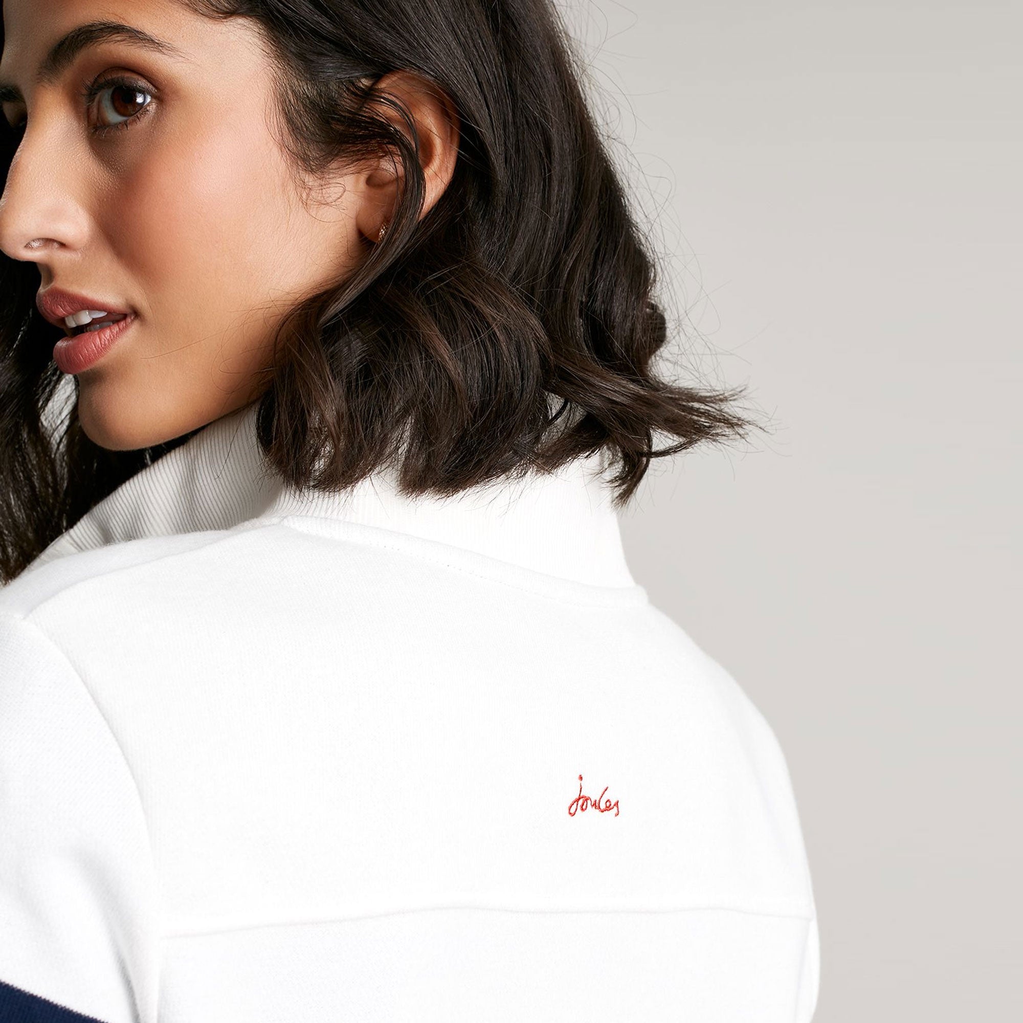 Joules Ladies Southwold Button Down Sweatshirt