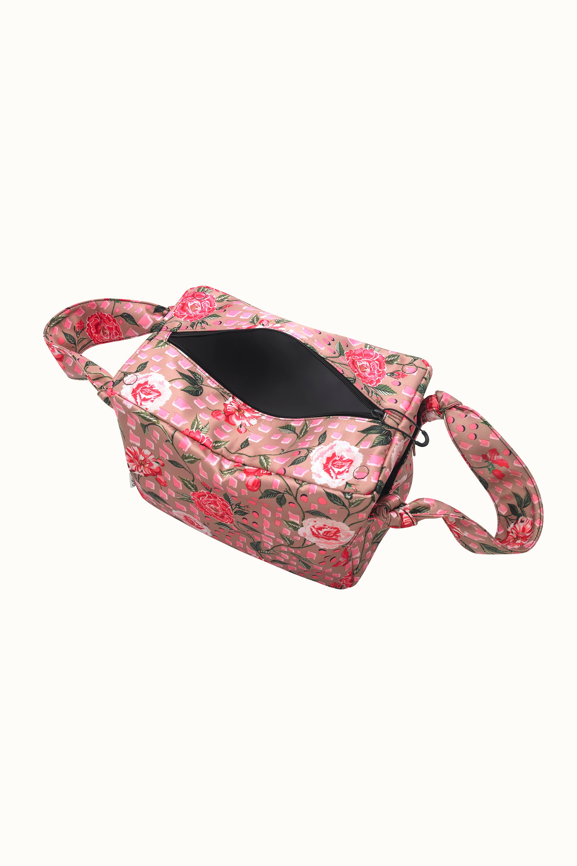 Tea Rose Recycled Satin Grab Bucket Bag