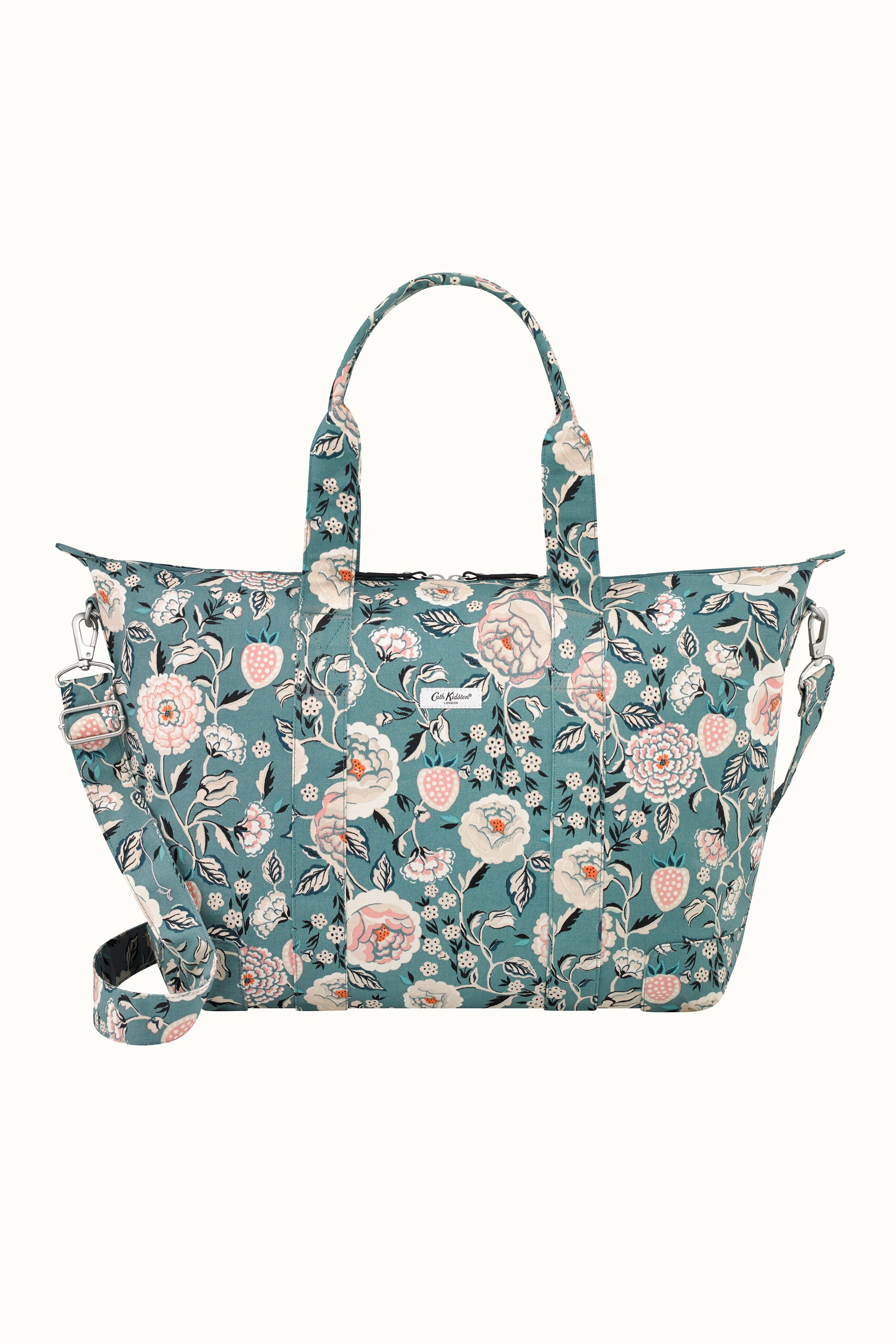 Strawberry Garden Foldaway Overnight Bag