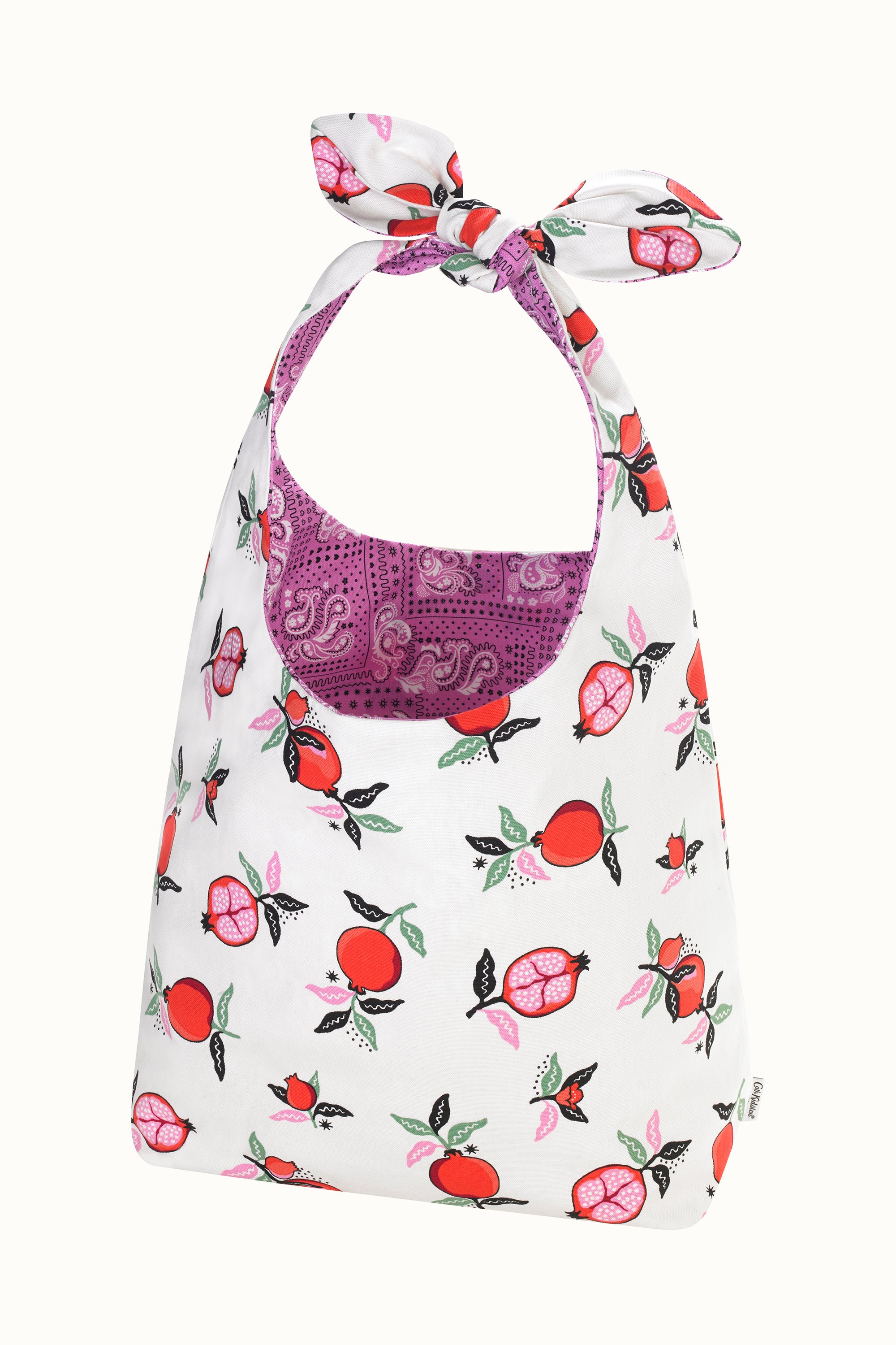 Pomegranate Large Reversible Knotted Shopper