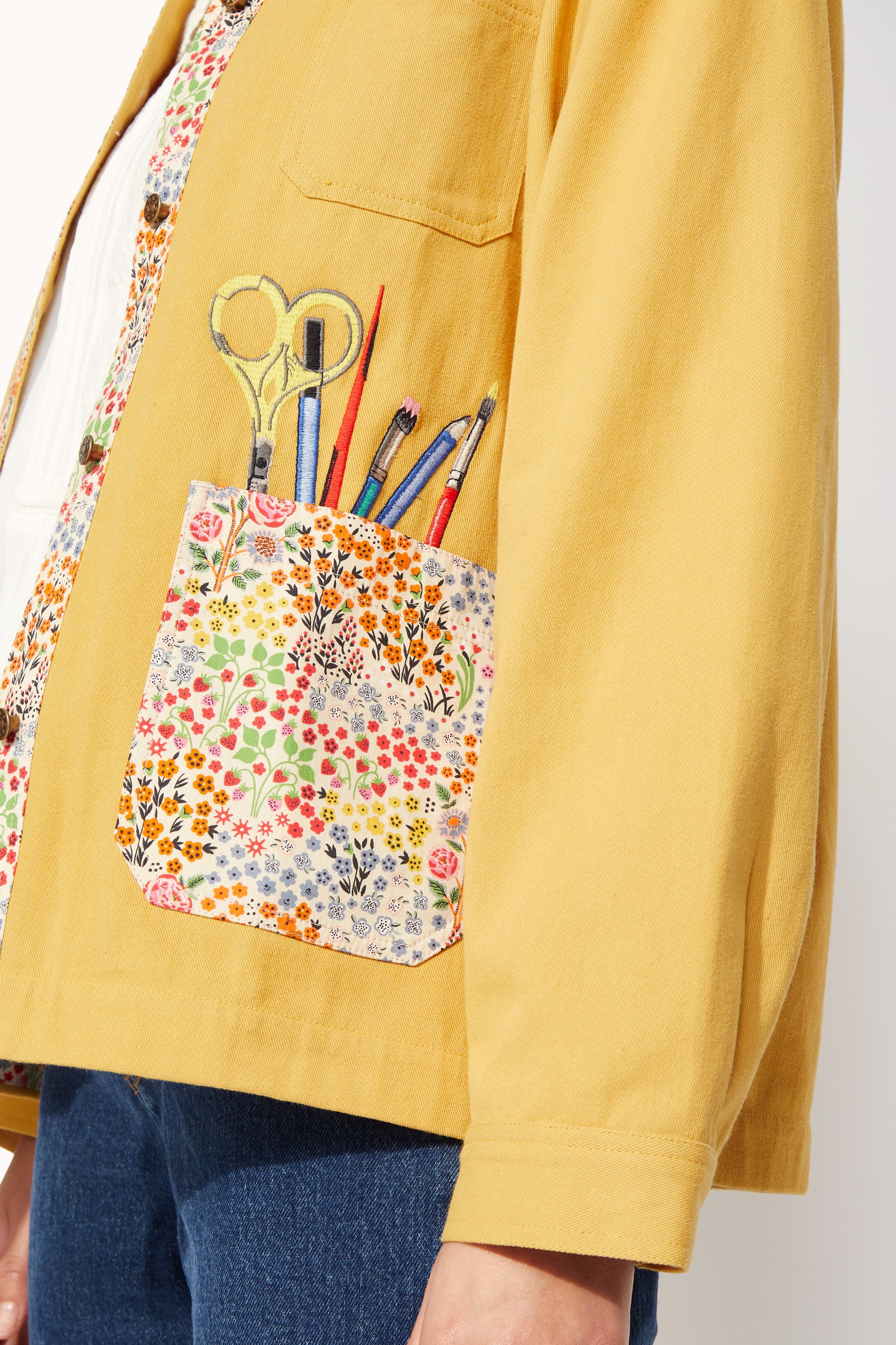 Curator Tools Keep Kind Embroidered Jacket