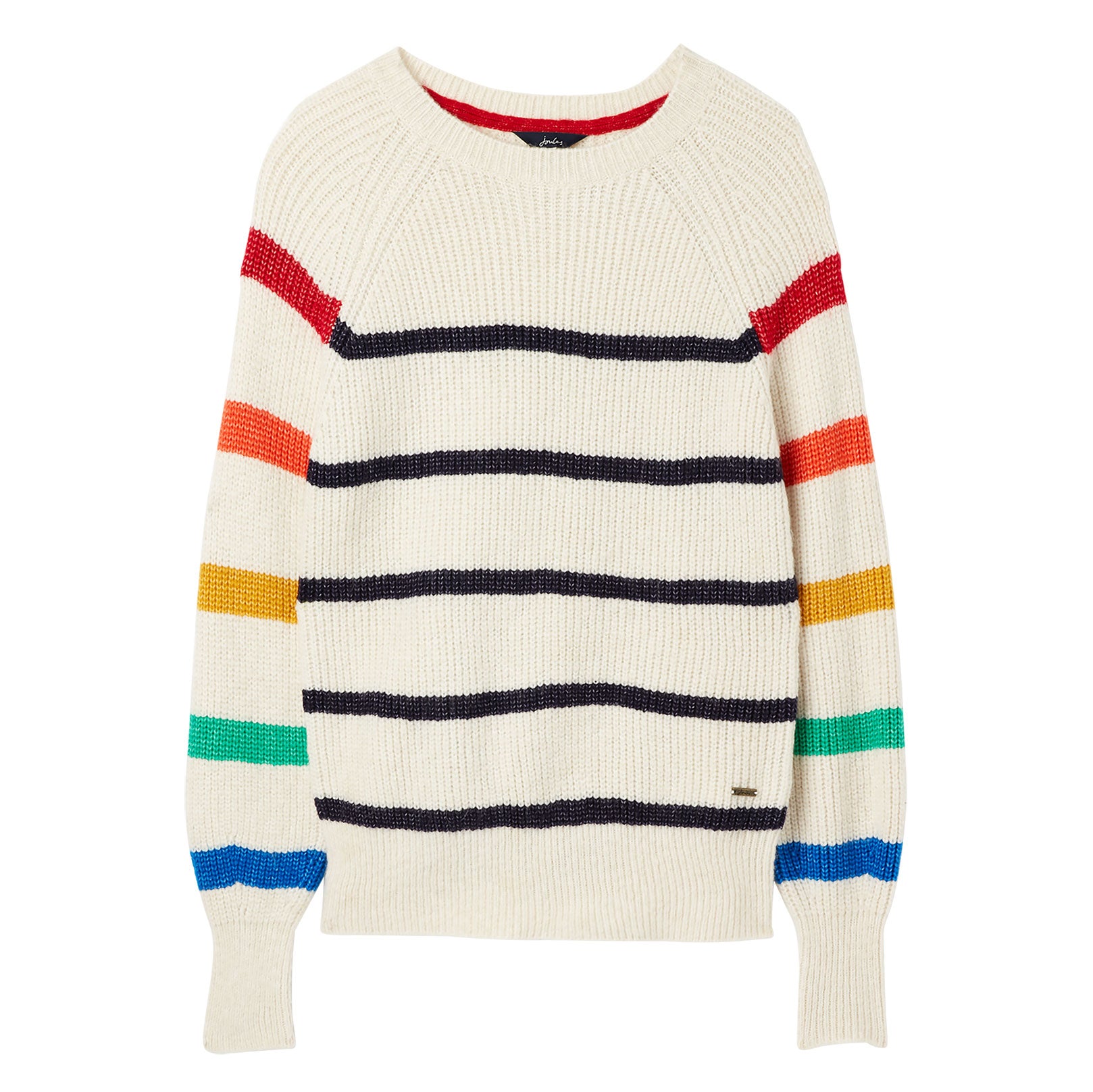 Joules Ladies Anna Rainbow Balloon Sleeve Jumper