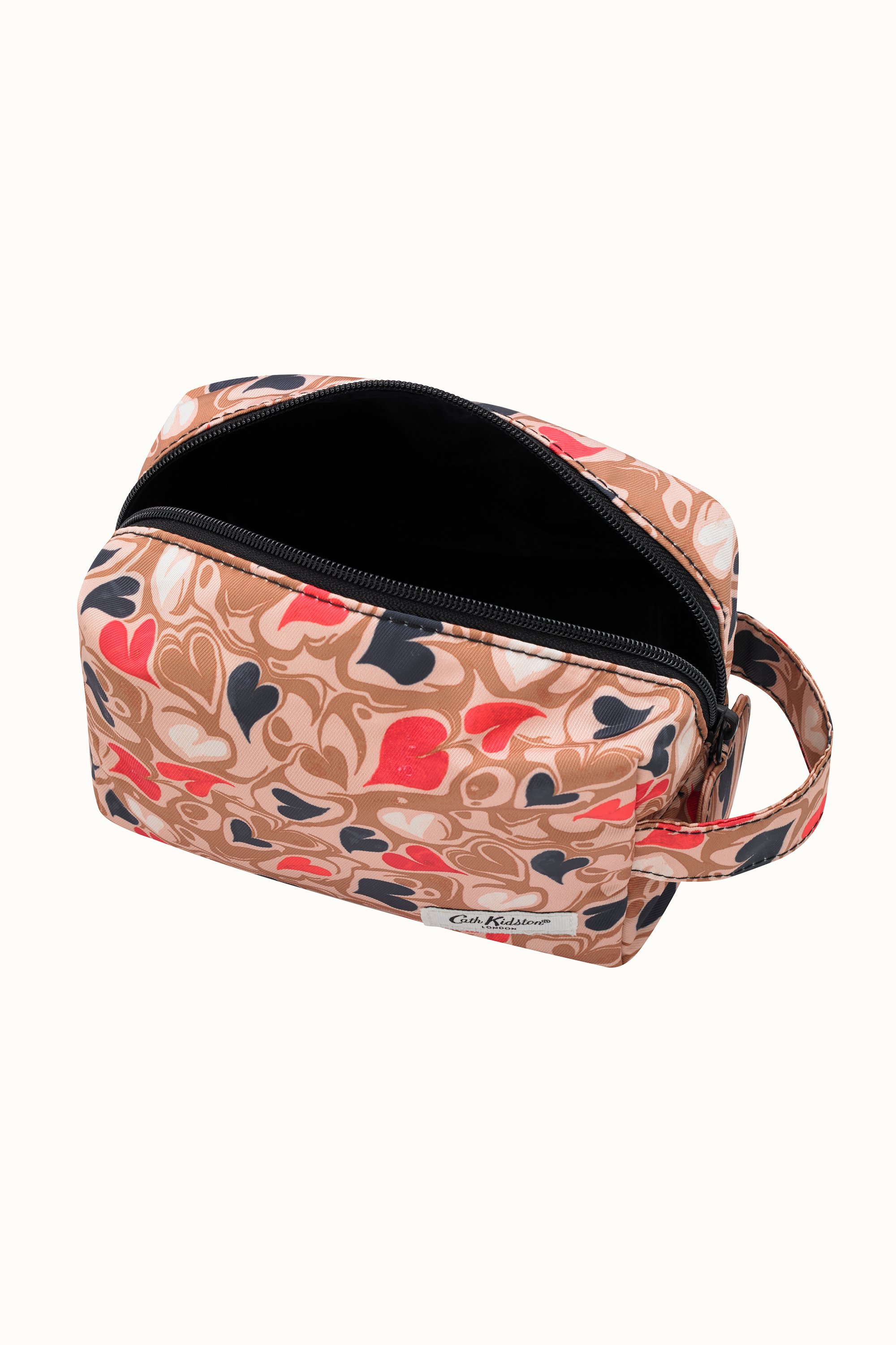 Marble Hearts Ditsy Recycled Rose Beauty Bag