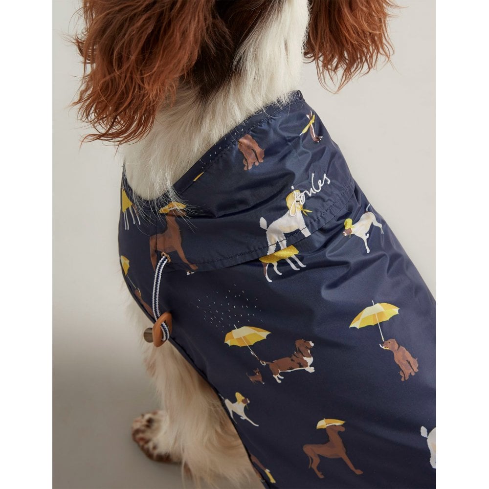 Joules Water Resistant Printed Raincoat for Dogs