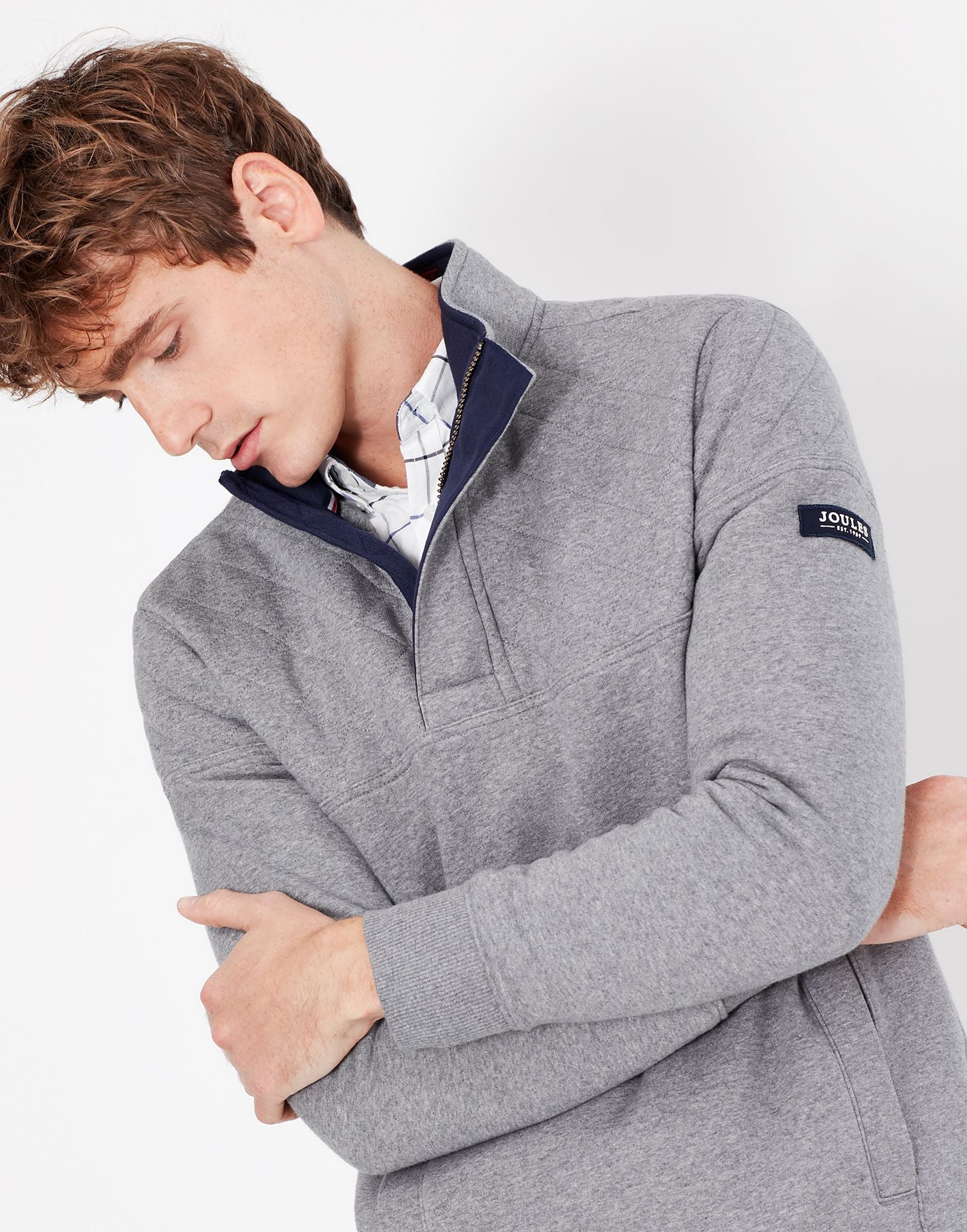 Joules Mens Darrington Quarter Zip Sweatshirt