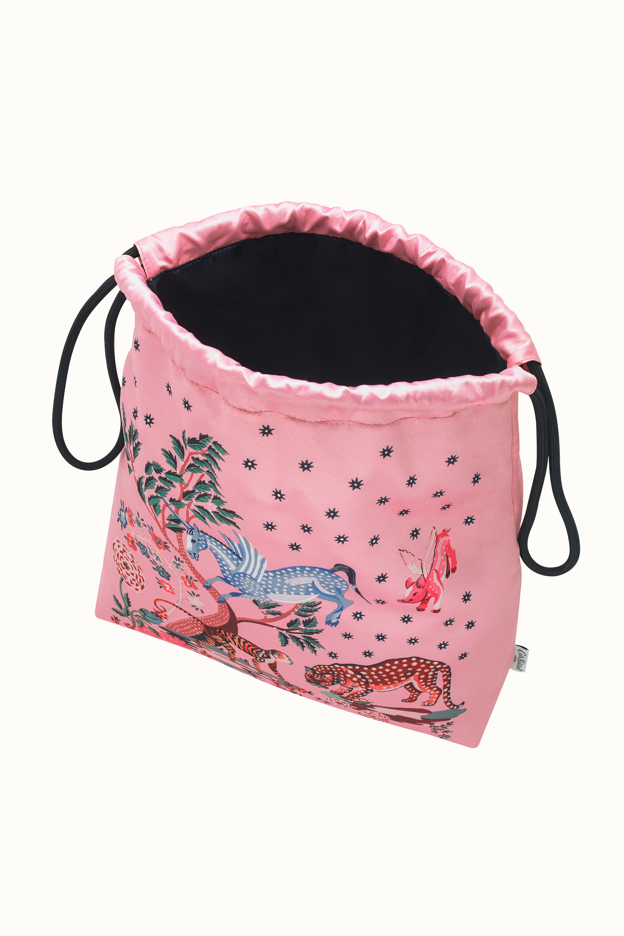 Painted Kingdom Recycled Satin Drawstring Pouch