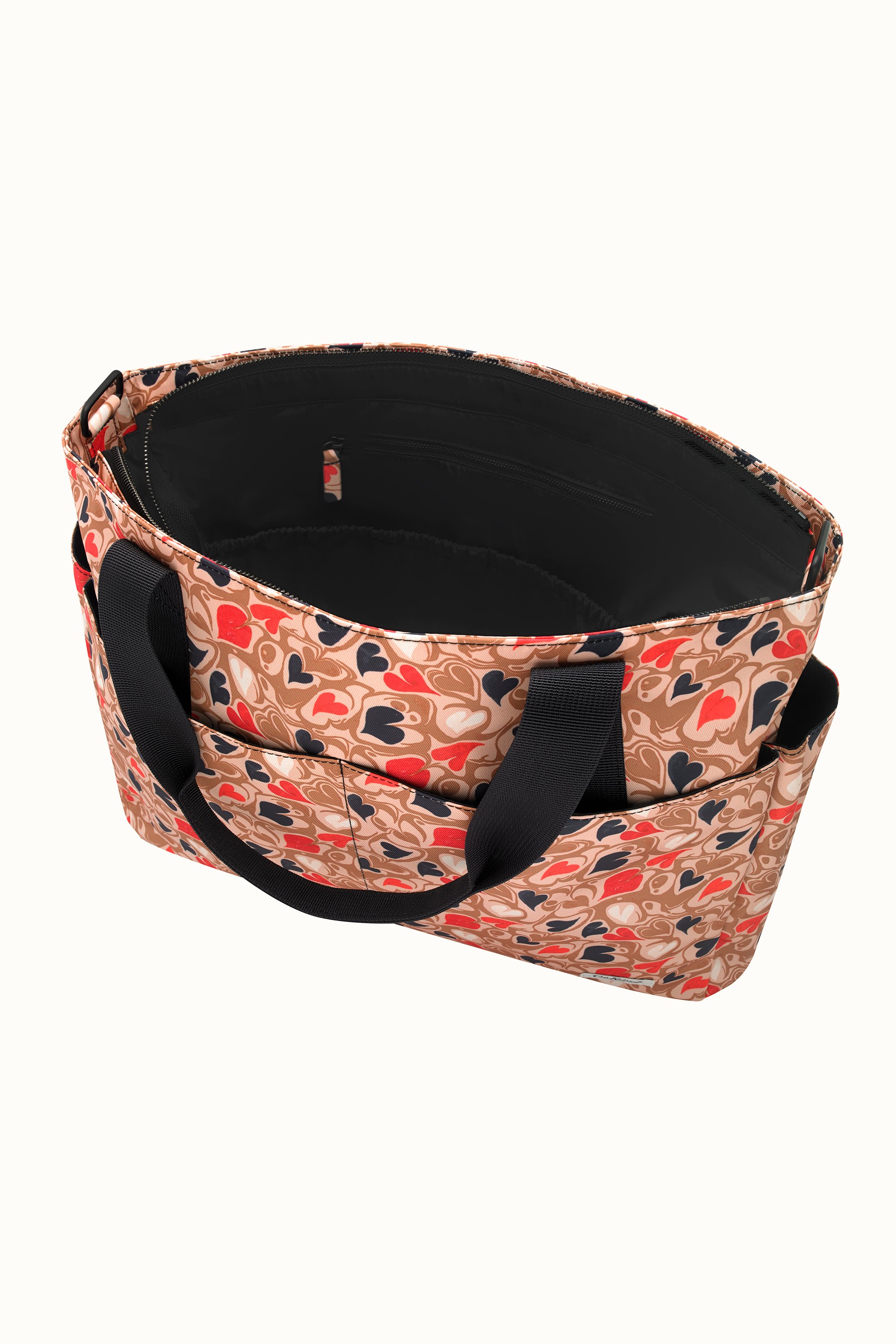 Marble Hearts Ditsy Tote Nappy Changing Bag