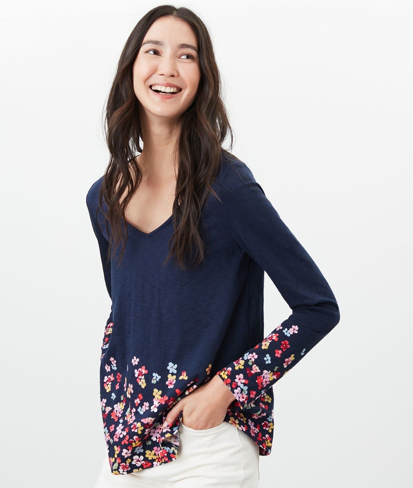 Joules Ladies Harbour Light Swing Jersey Top