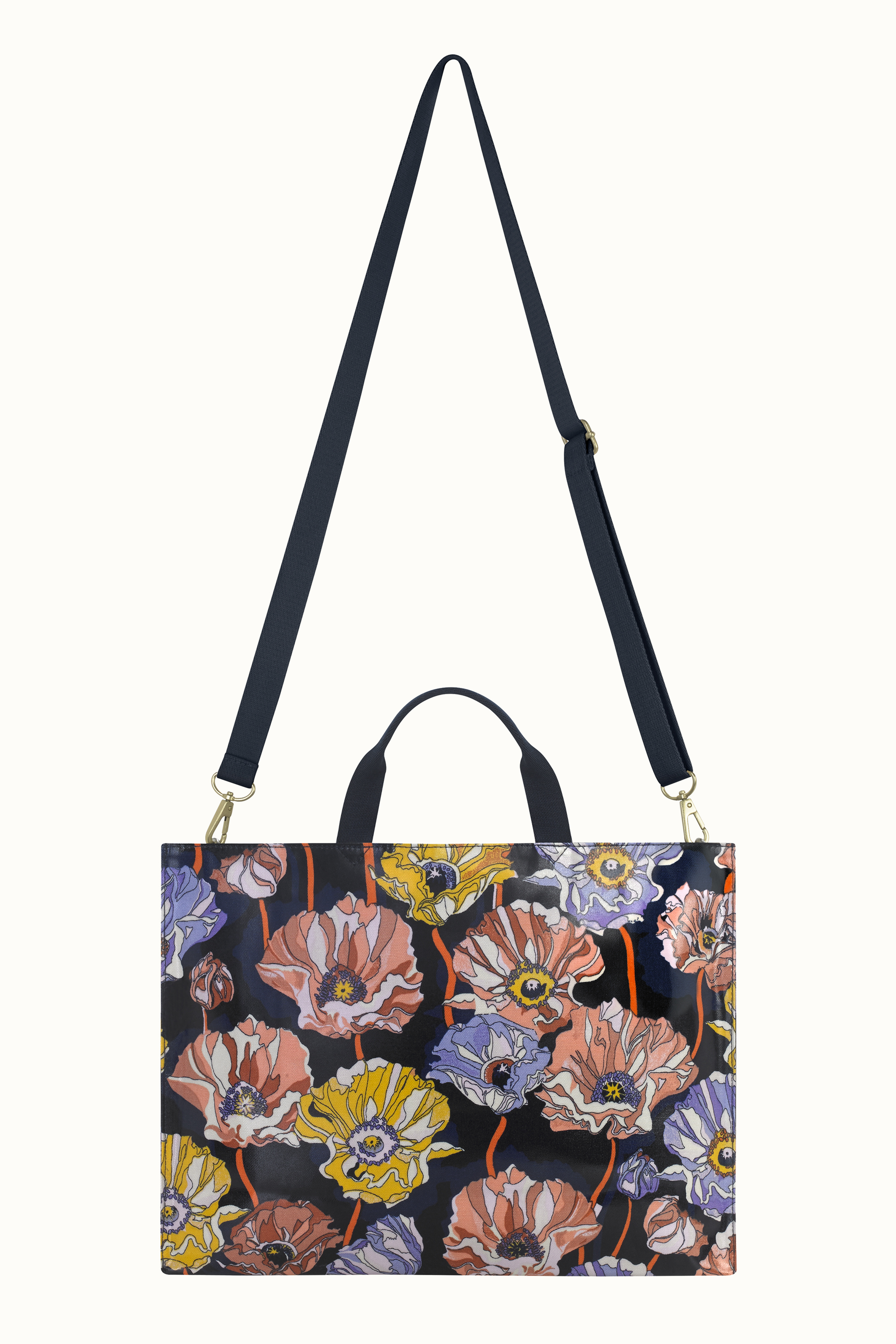 Summer Poppy Midscale Strappy Carryall