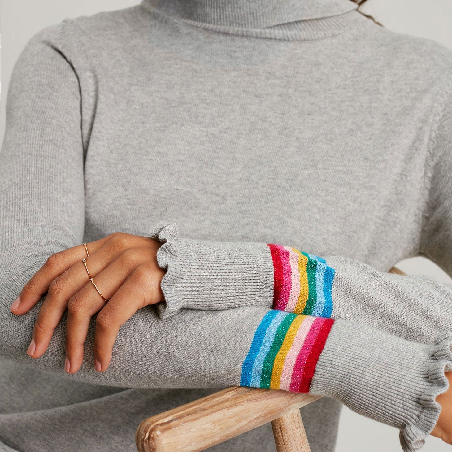 Joules Ladies Laurie Roll Neck Knitted Dress