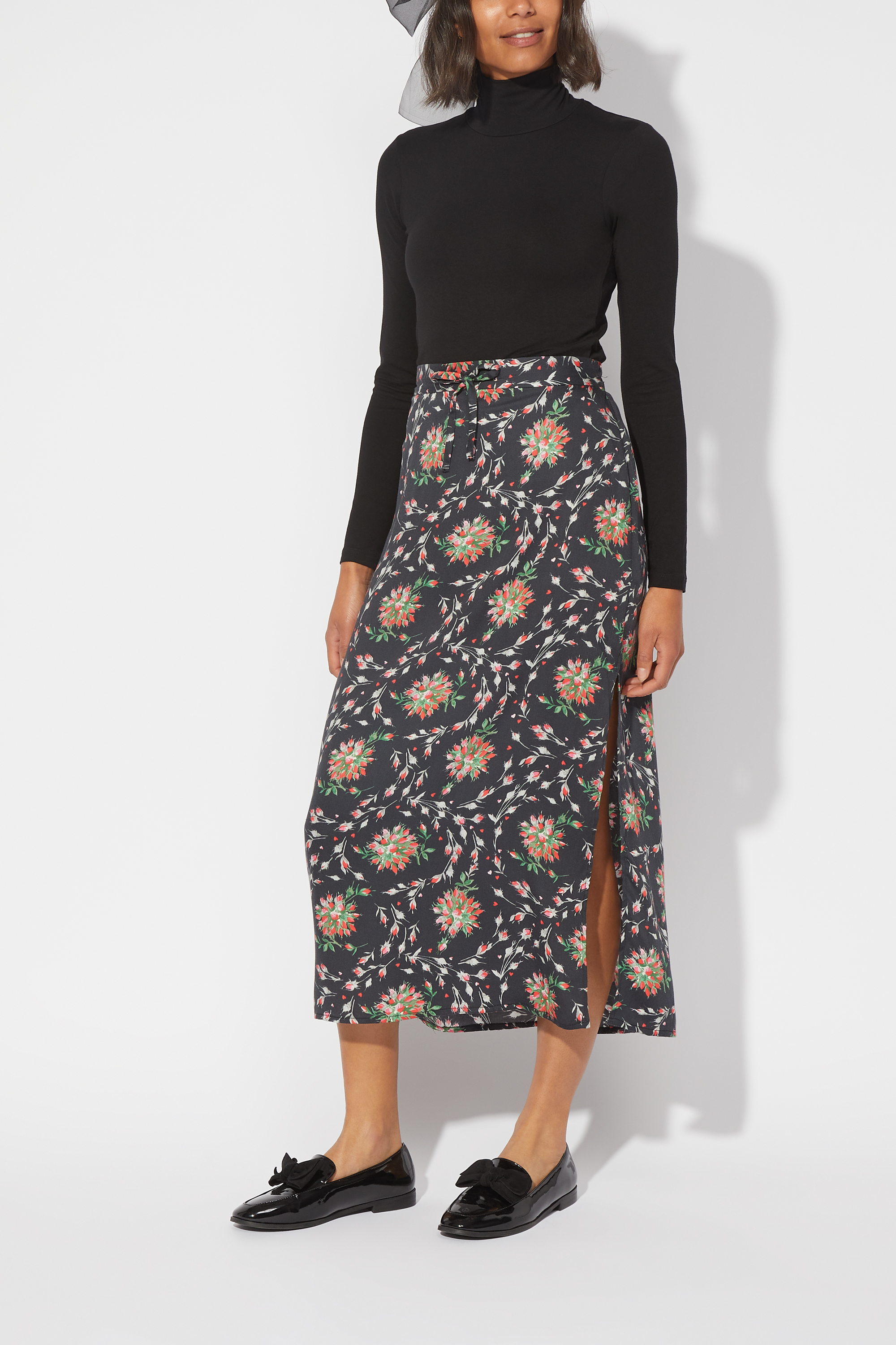 Forever Printed Slip Skirt