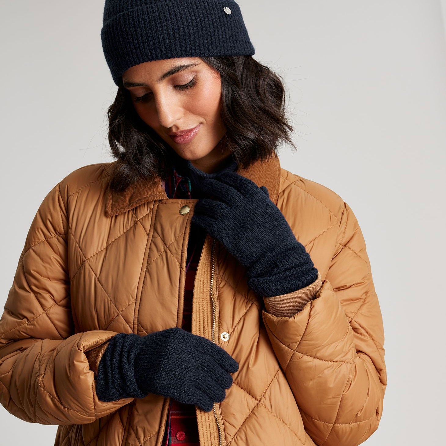 Joules Ladies Shinebright Ribbed Glove