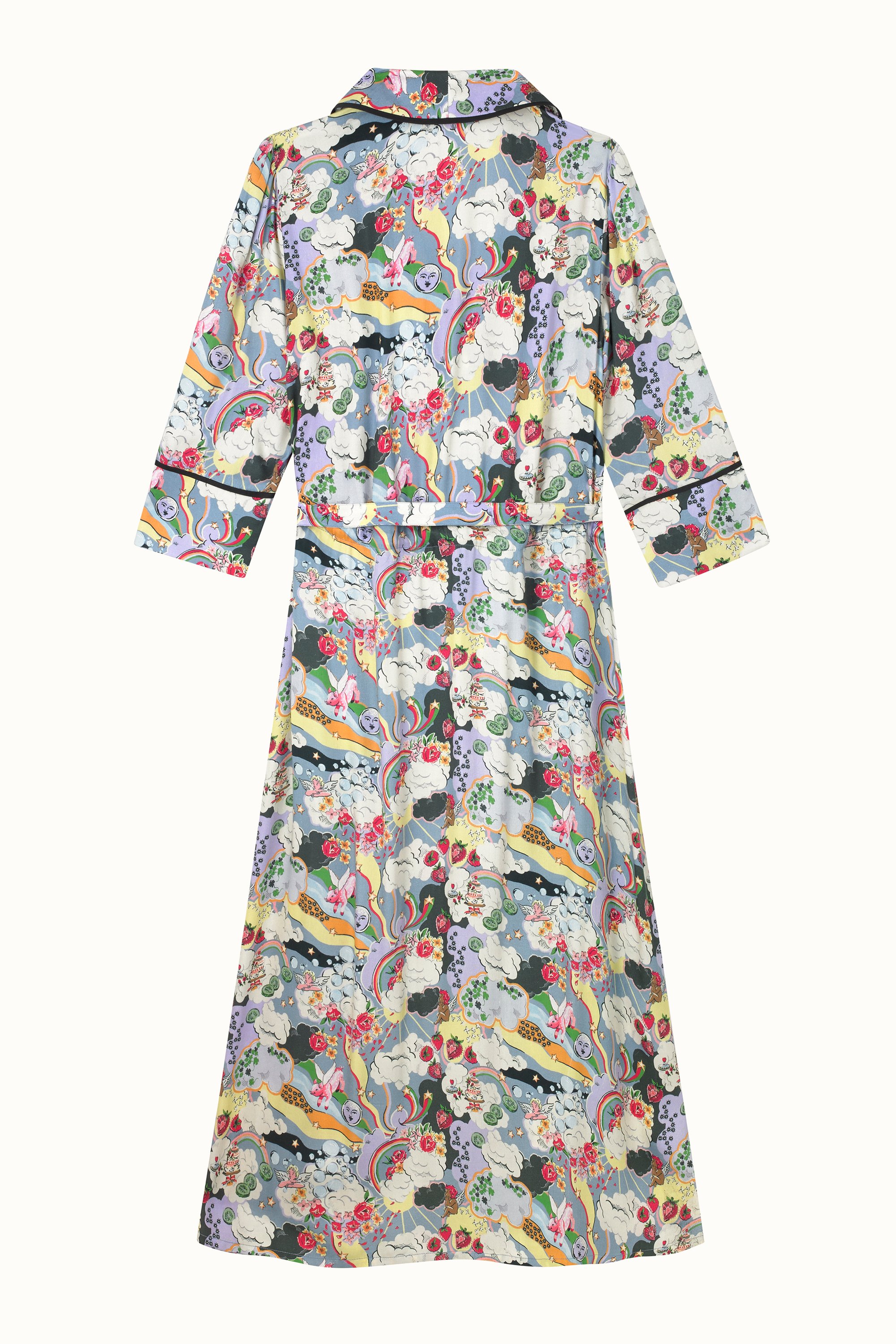 Self Care Printed Wrap Dress