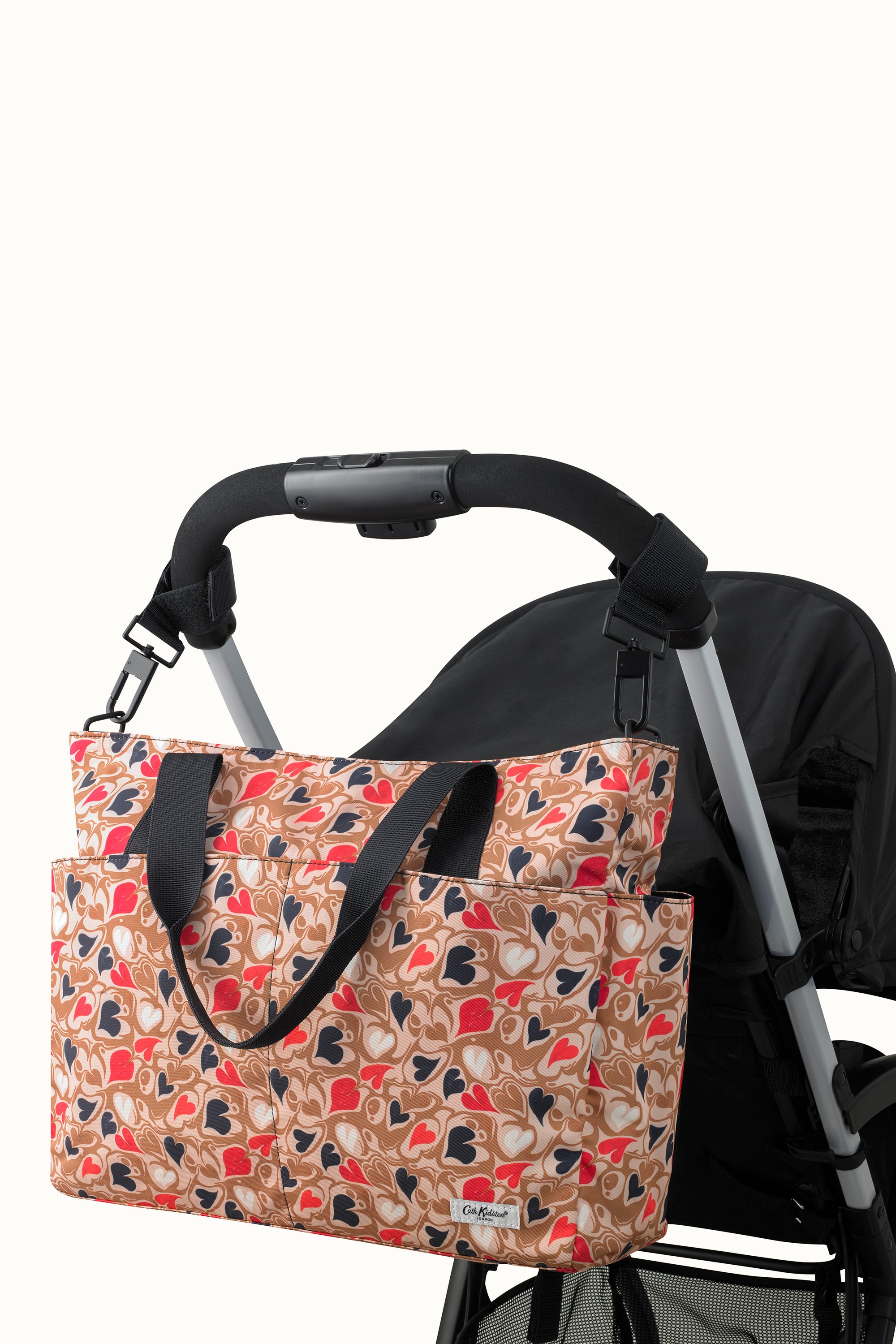 Marble Hearts Ditsy Tote Nappy Changing Bag