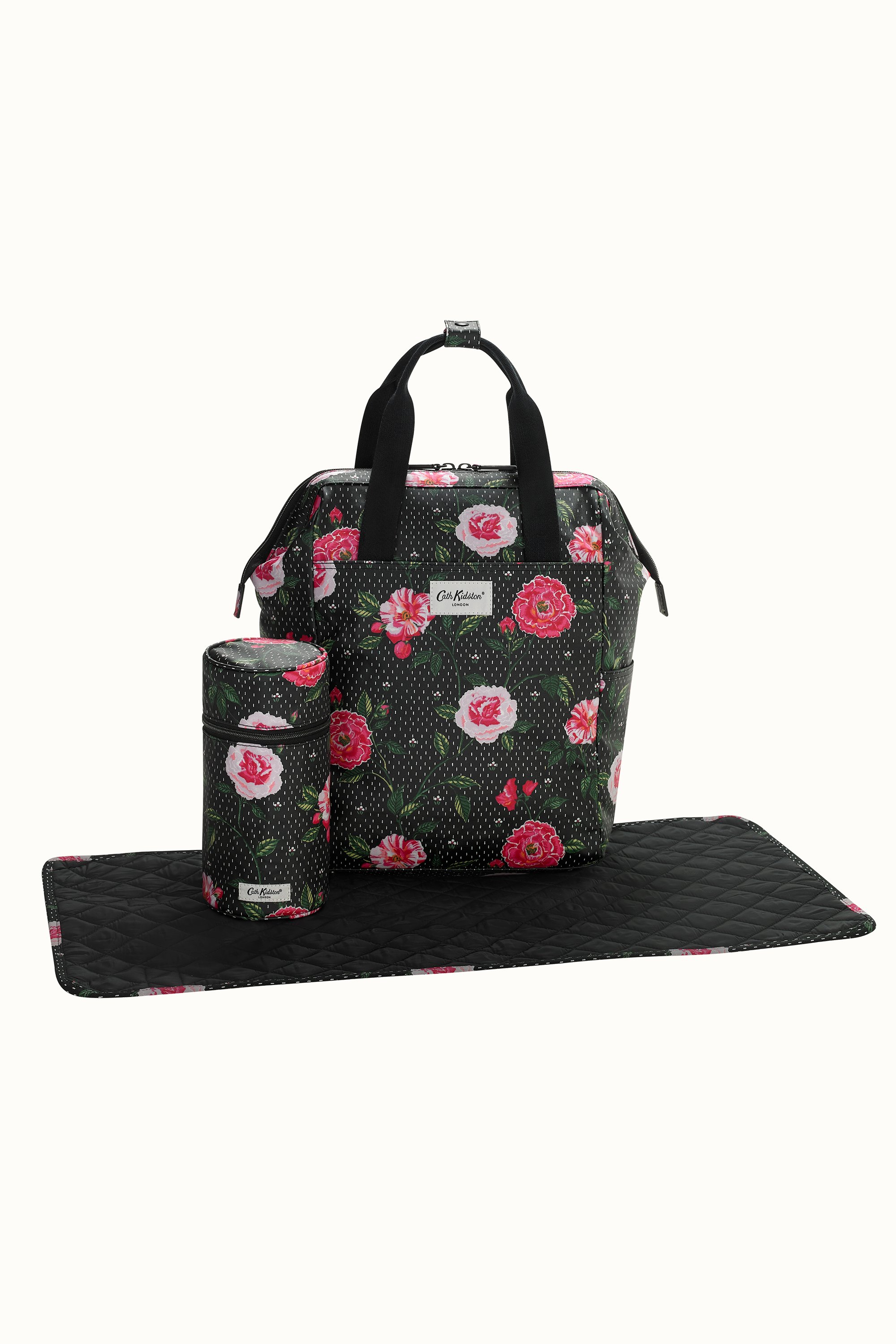 Tea Rose Backpack Nappy Changing Bag
