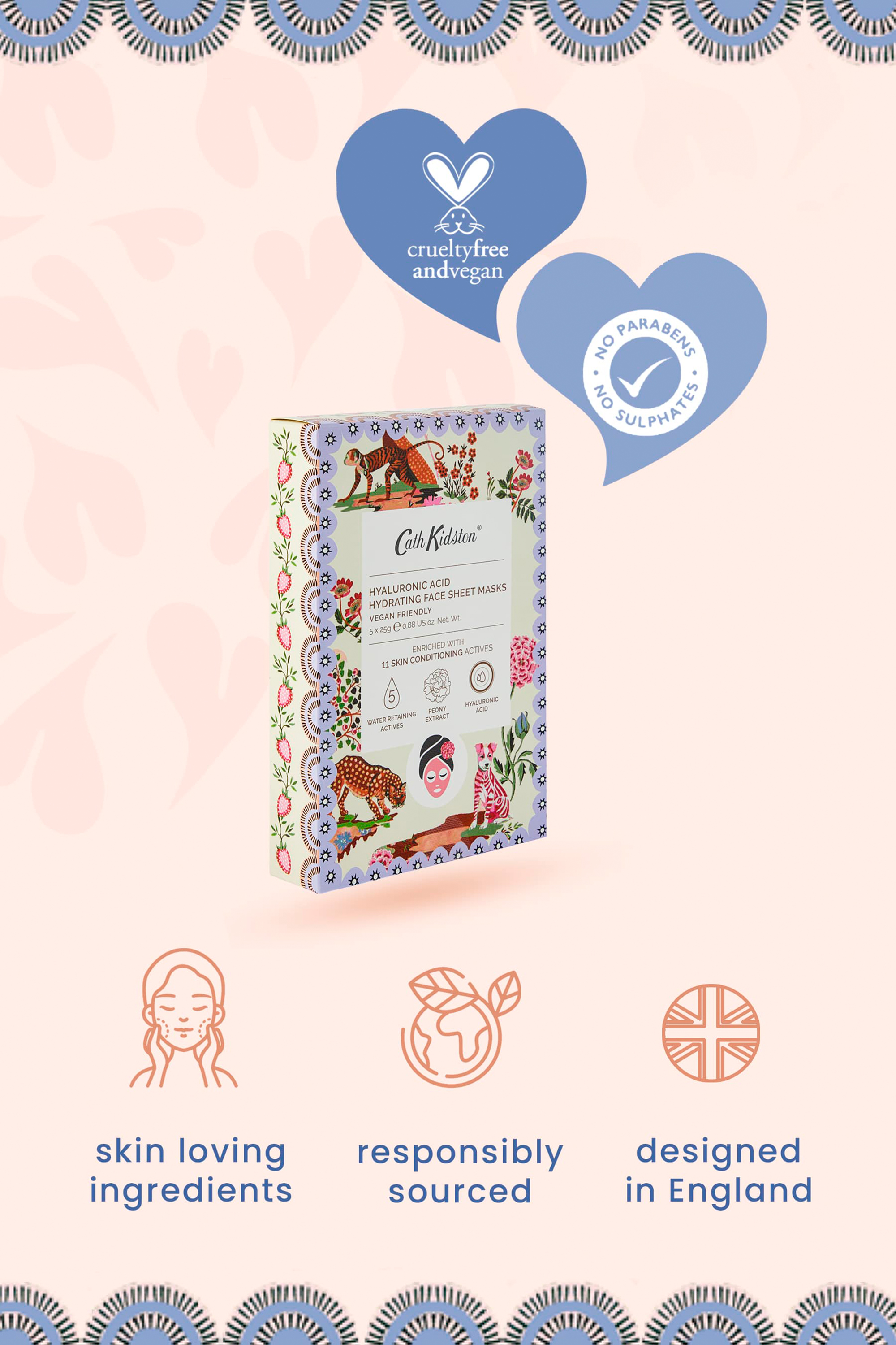 Strawberry Garden Pack of 5 Sheet Face Masks