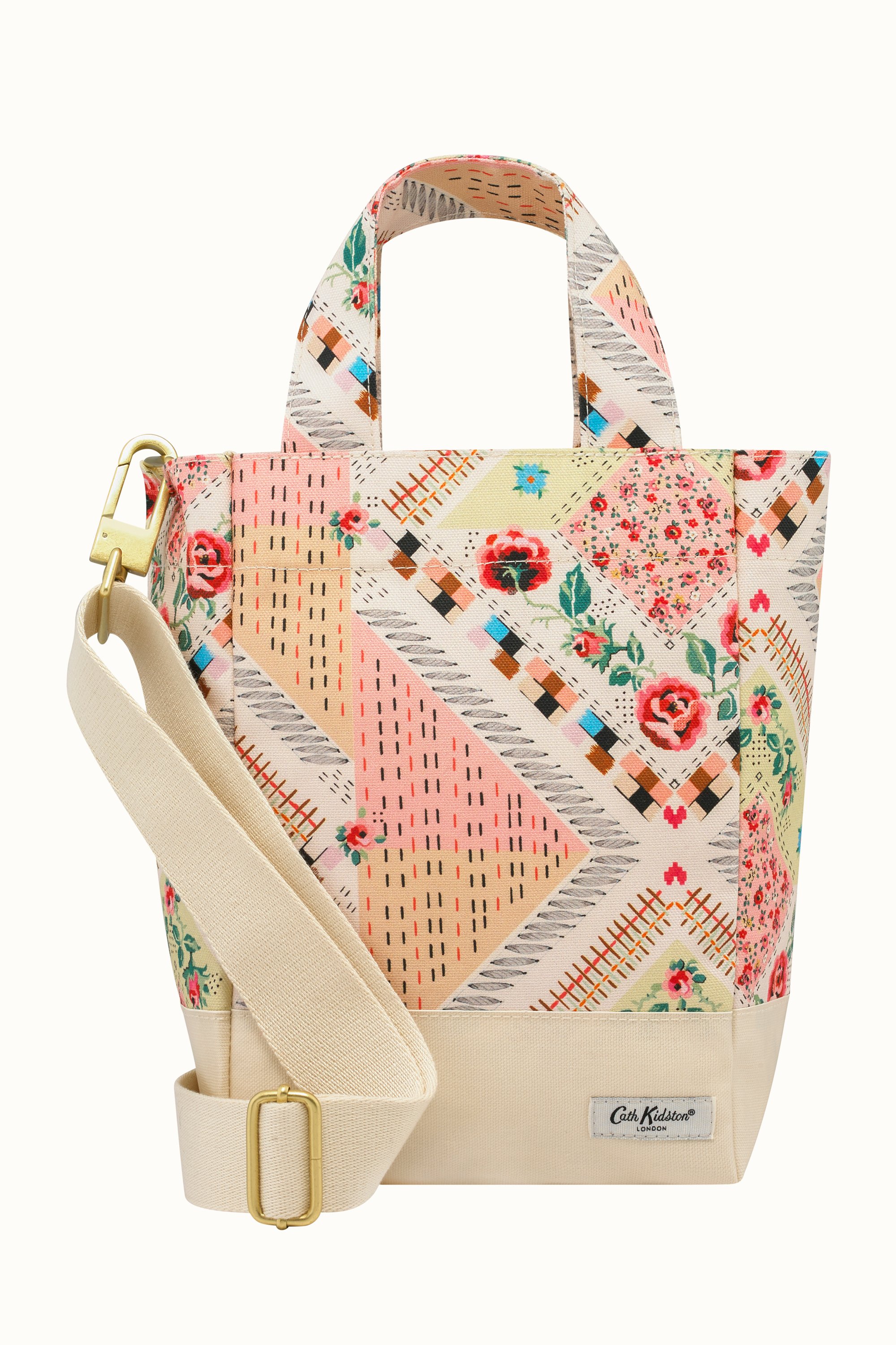 Patchwork Organic Cotton Small Tote