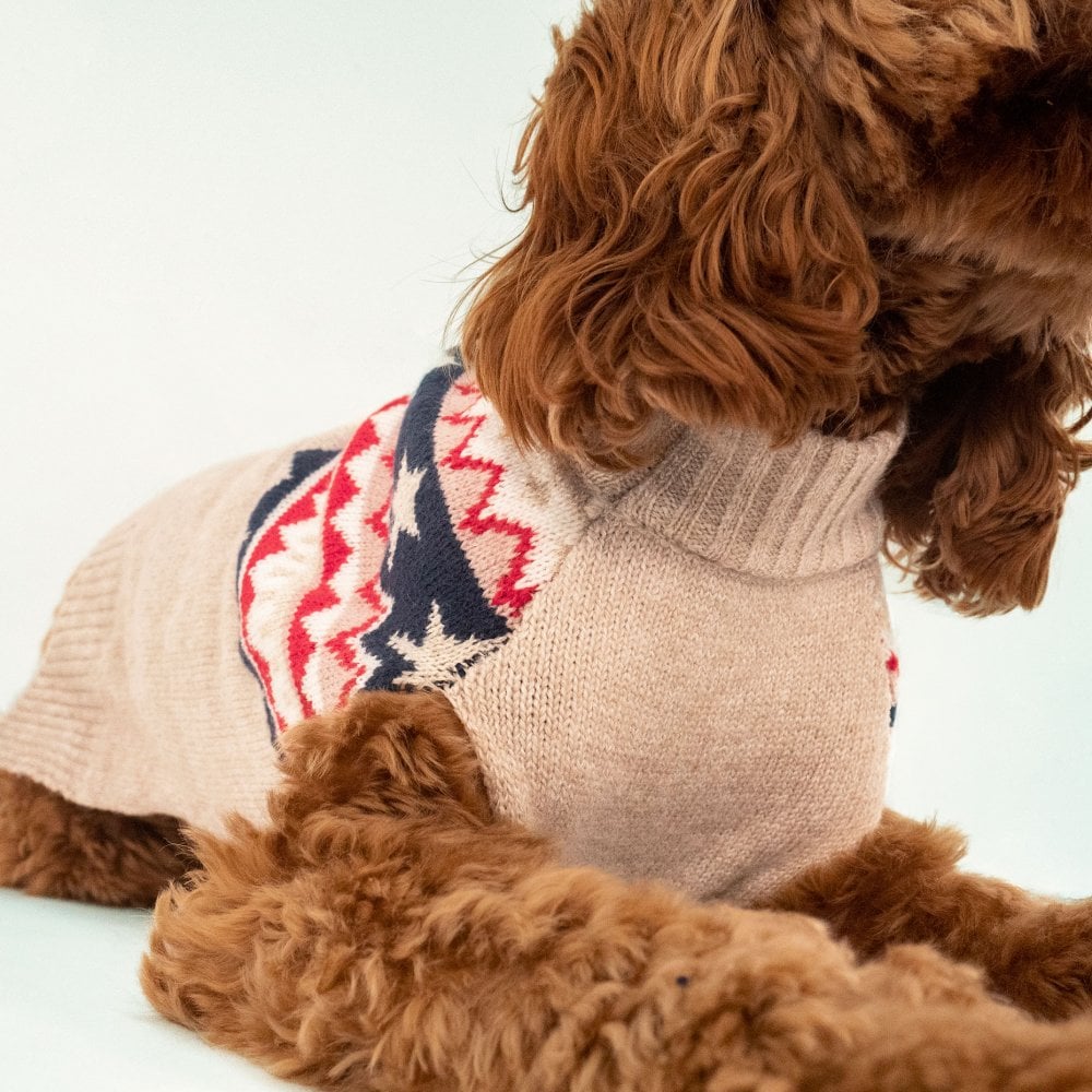Joules Fairsle Knit Jumper for Dogs