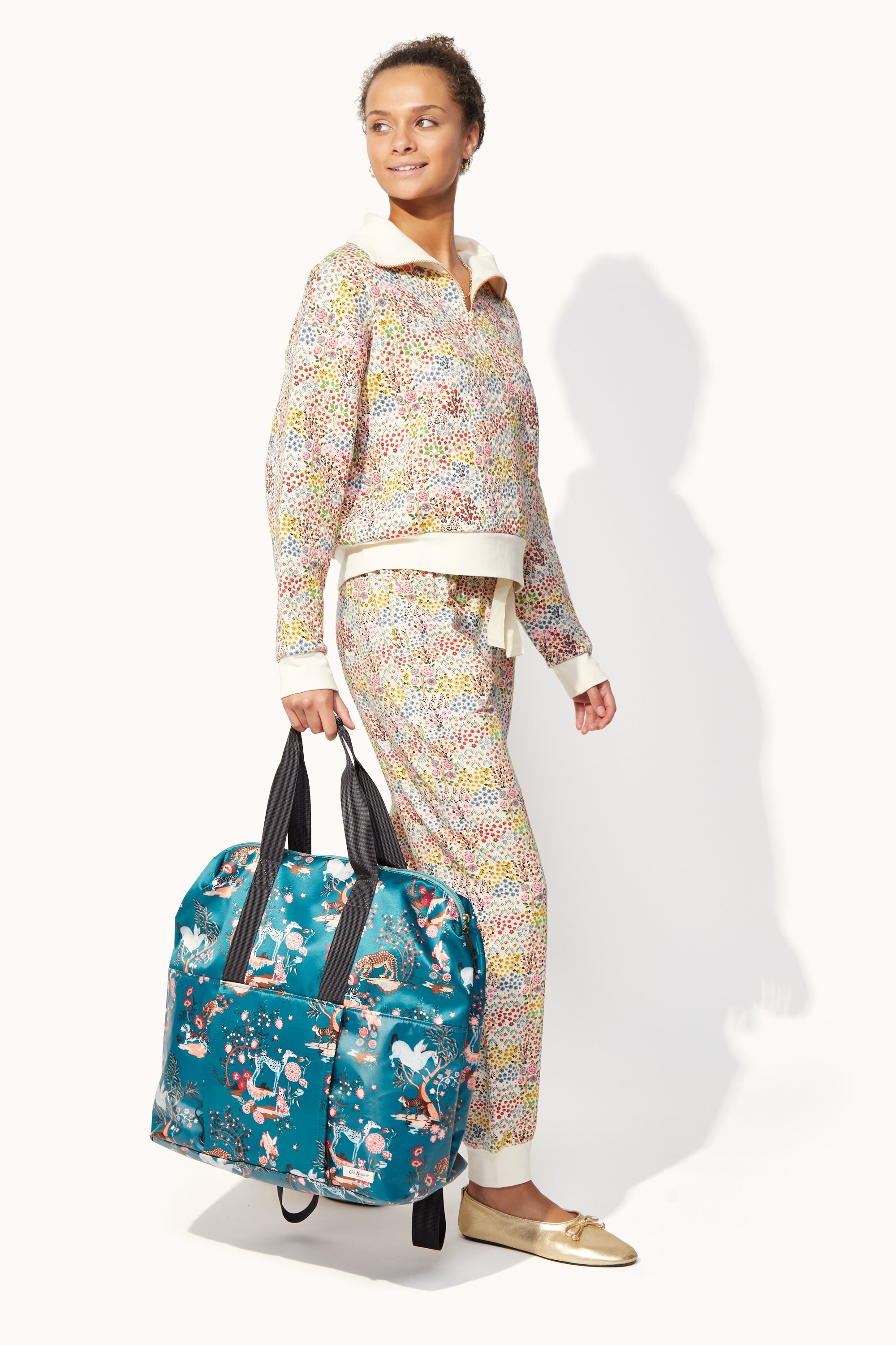 Painted Kingdom Recycled Satin Backpack Tote