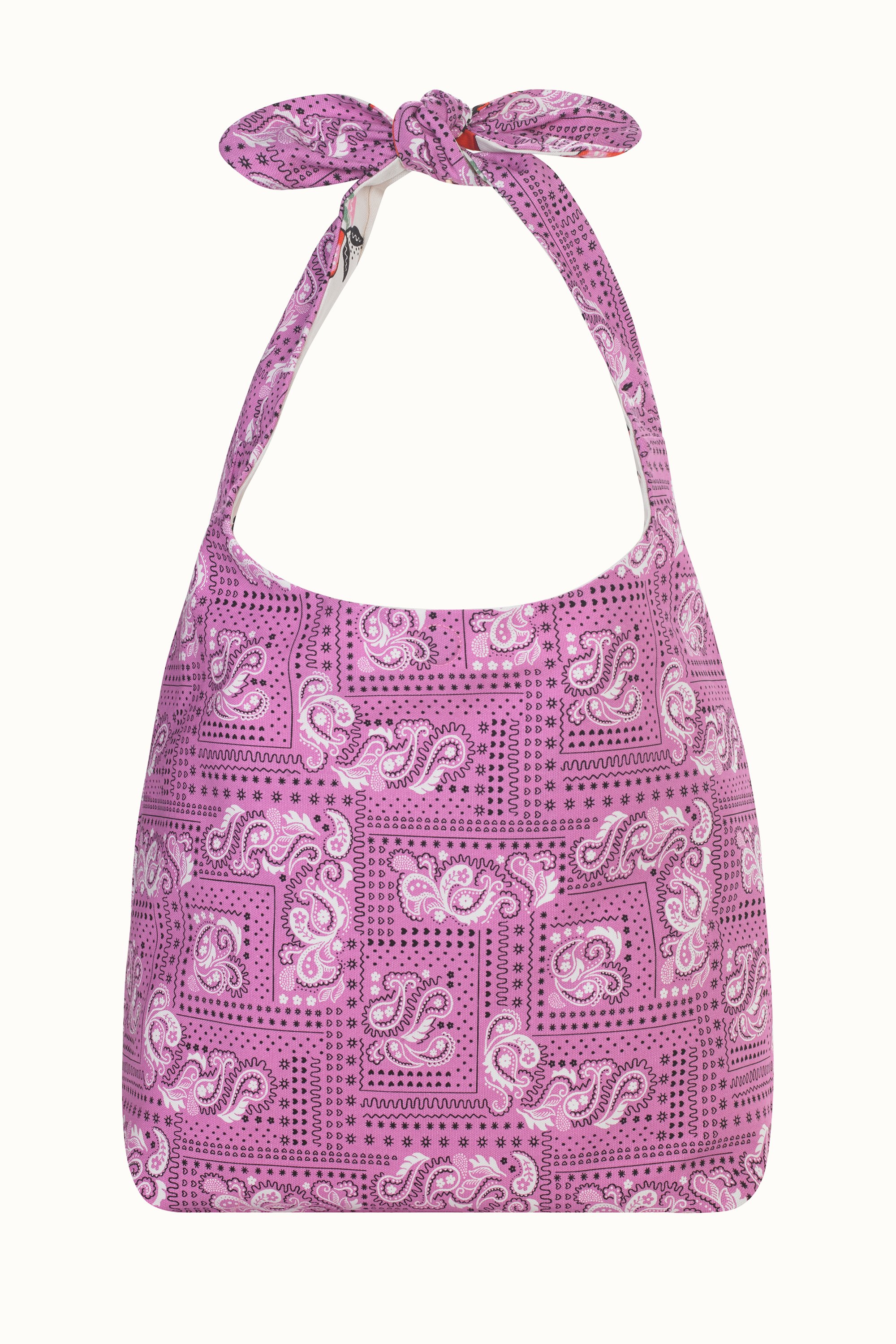 Pomegranate Large Reversible Knotted Shopper