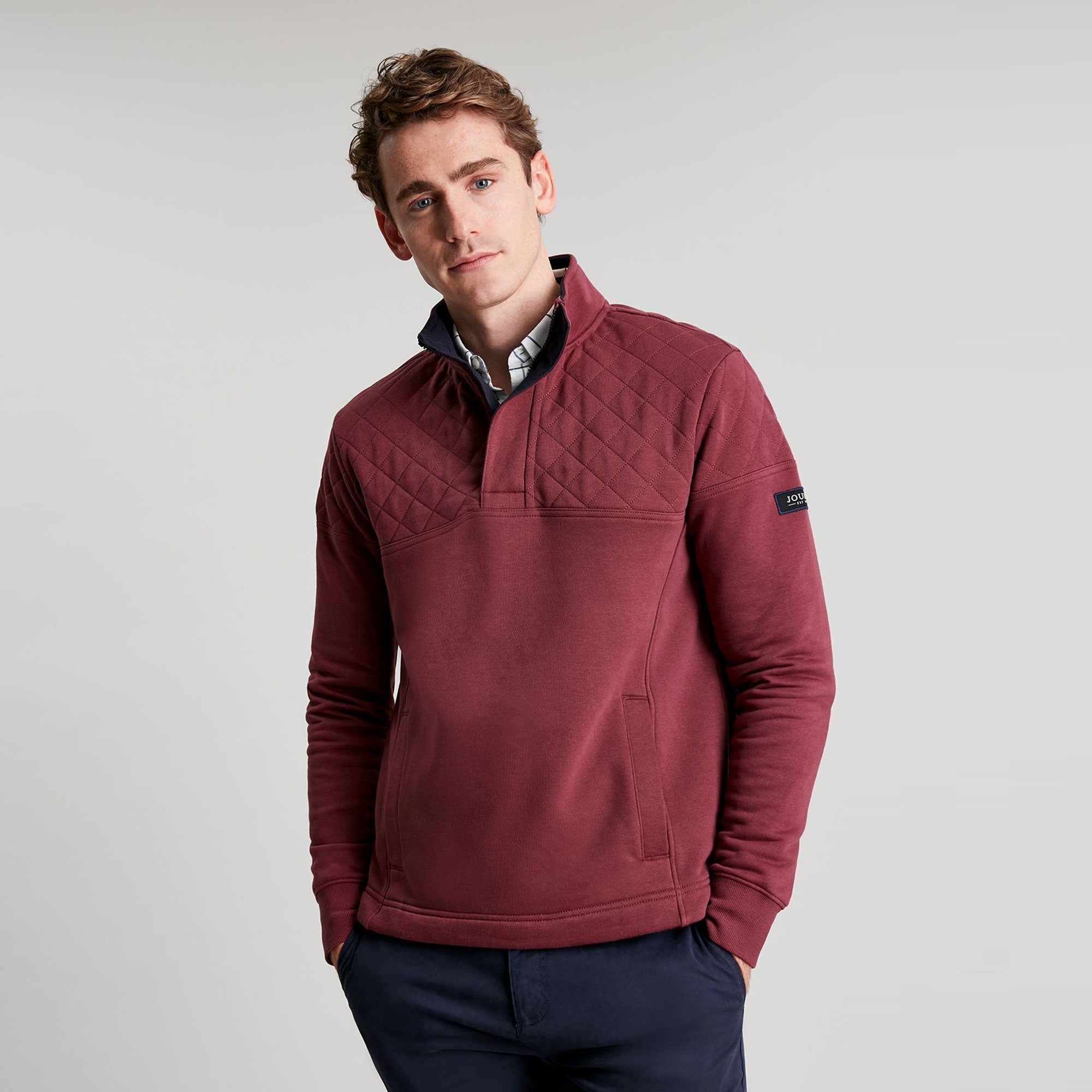 Joules Mens Darrington Quarter Zip Sweatshirt