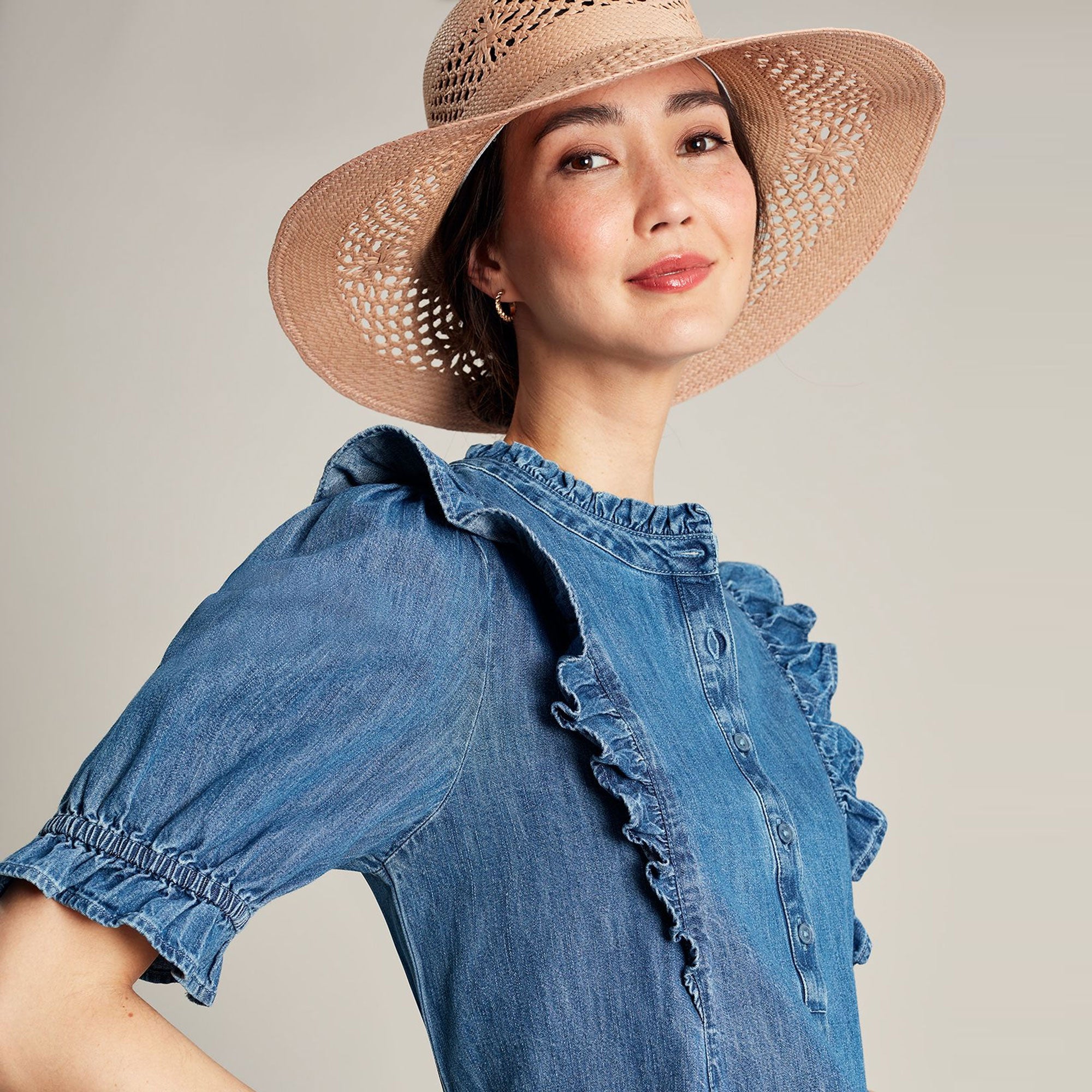 Joules Ladies Arlie Frill Blouse