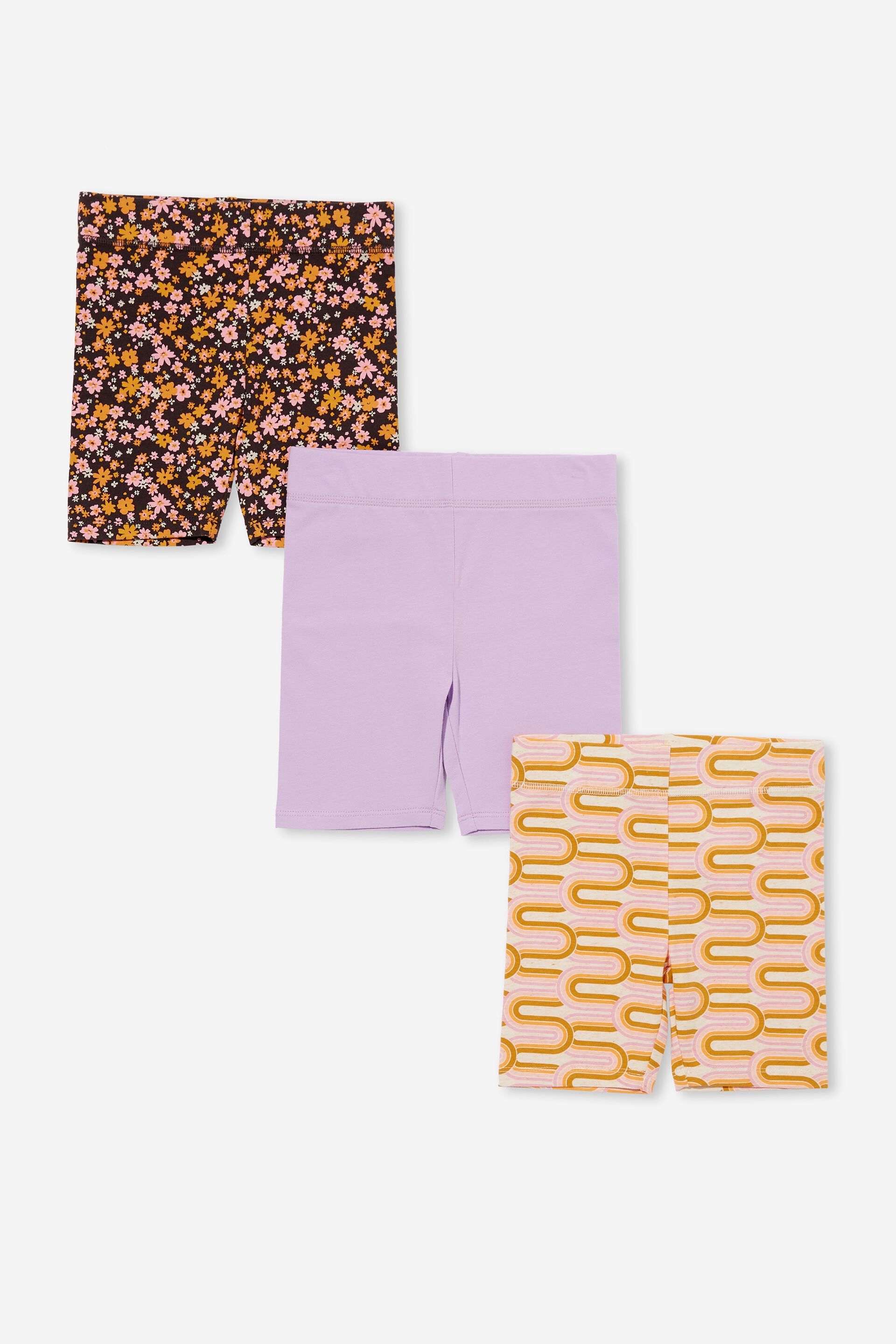 Girls Multipack Bike Shorts 3 Pack