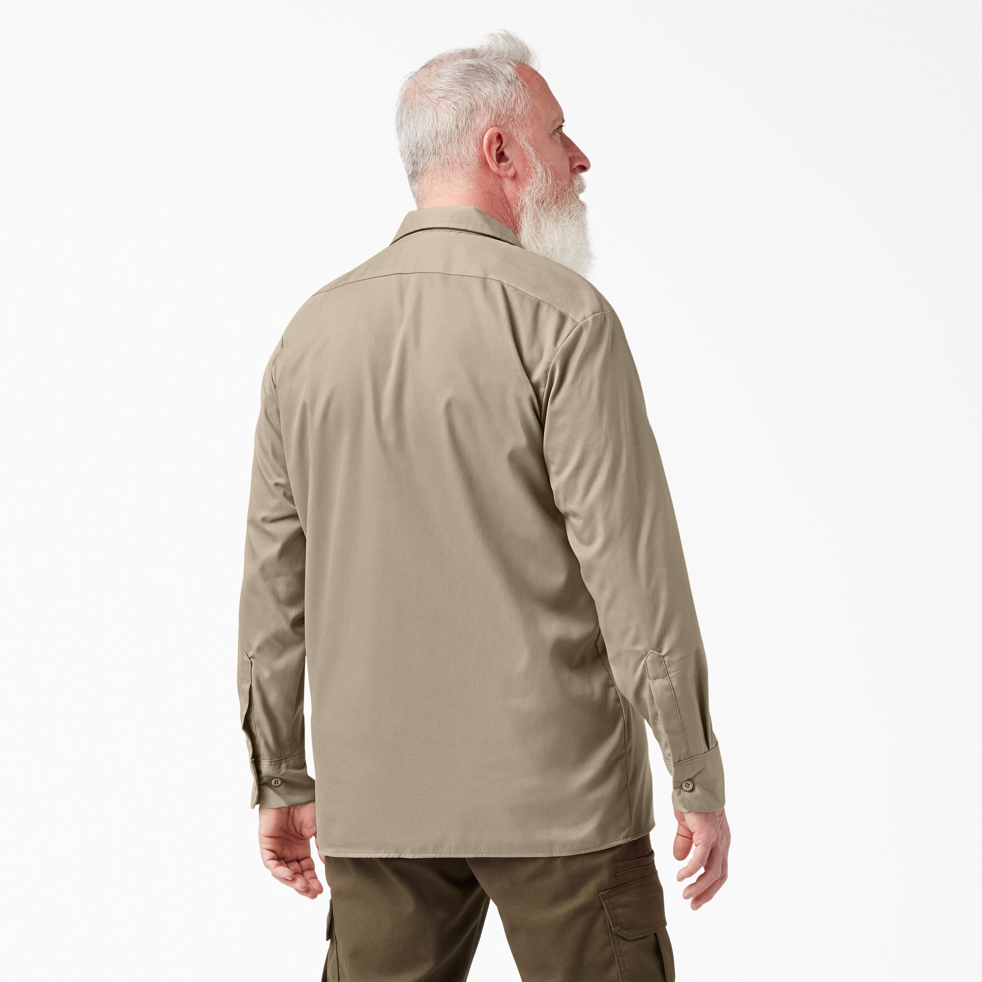 Relaxed Fit Long Sleeve Work Shirt