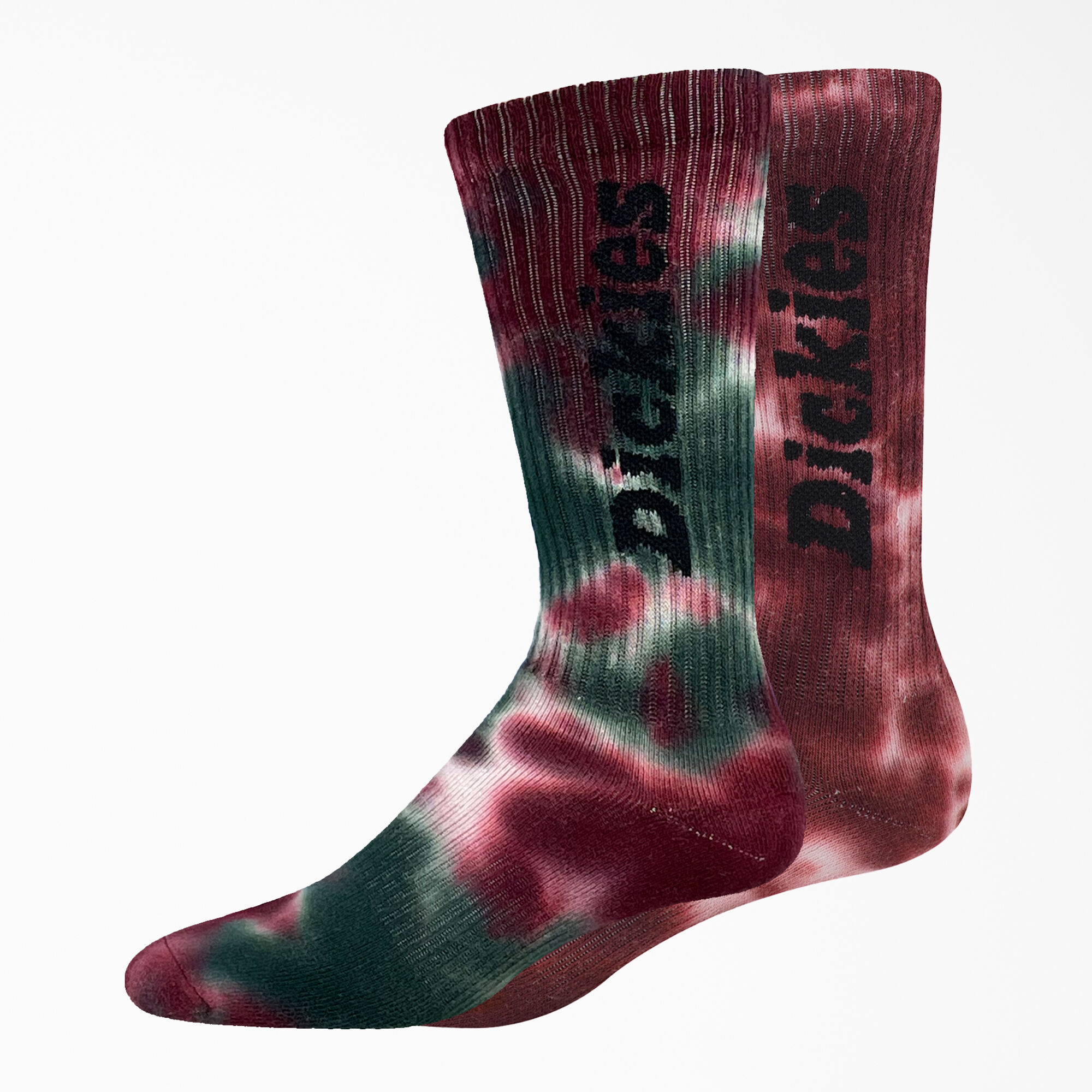 Tie-Dye Crew Socks, Size 6-12, 2-Pack