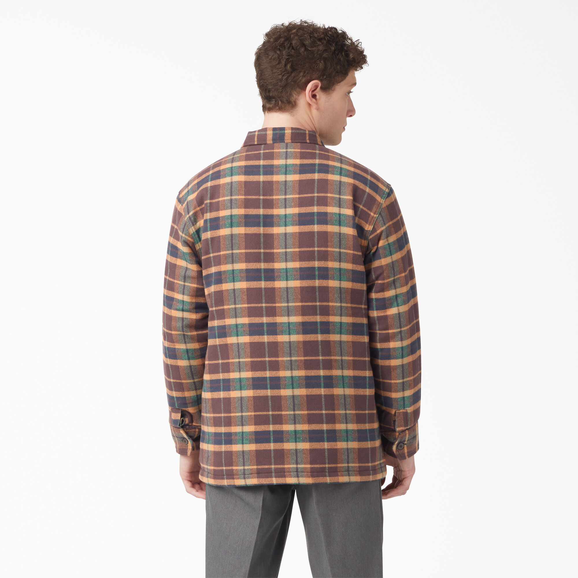 Flannel Quilted Lined Shirt Jacket