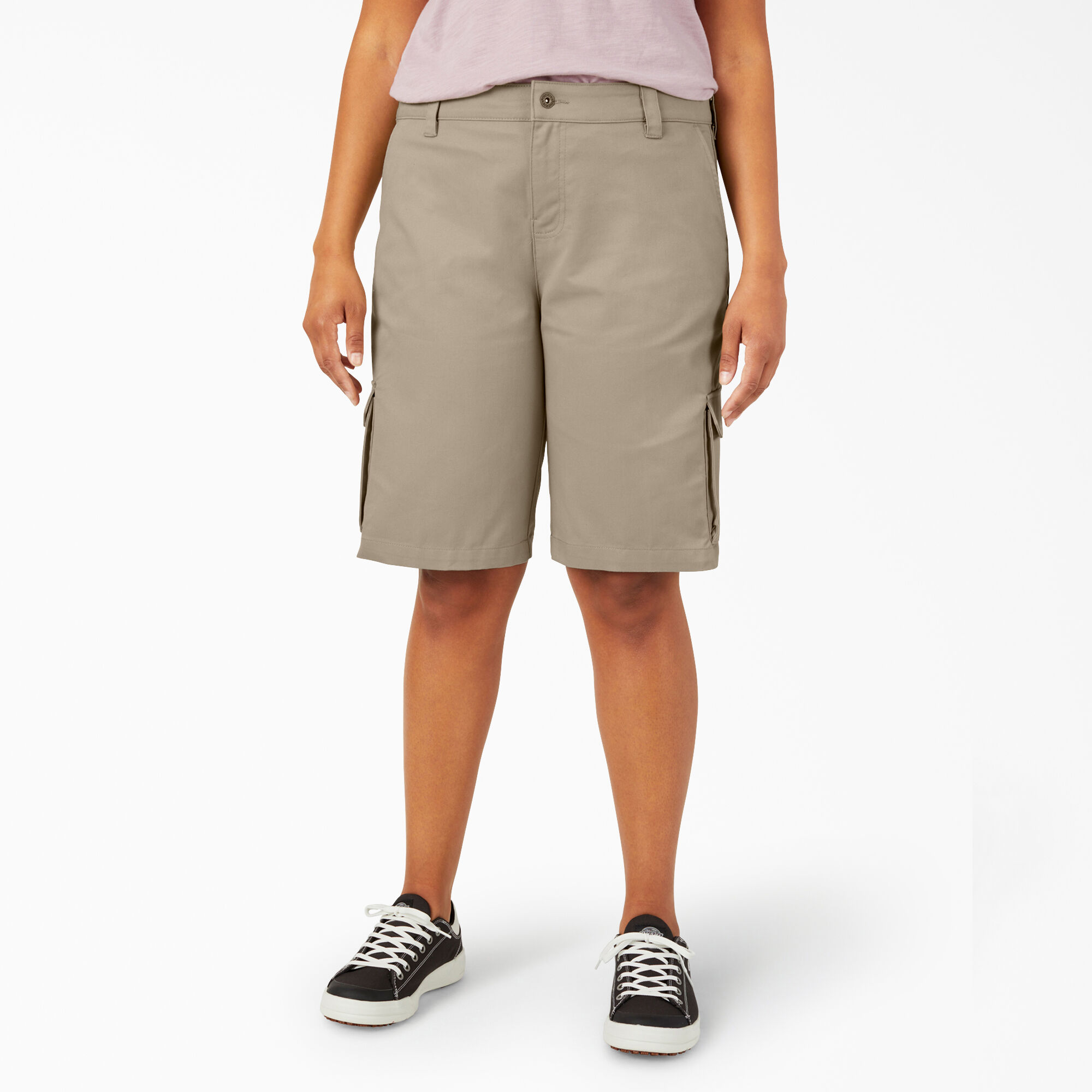 Women's Plus Relaxed Fit Cargo Shorts, 11