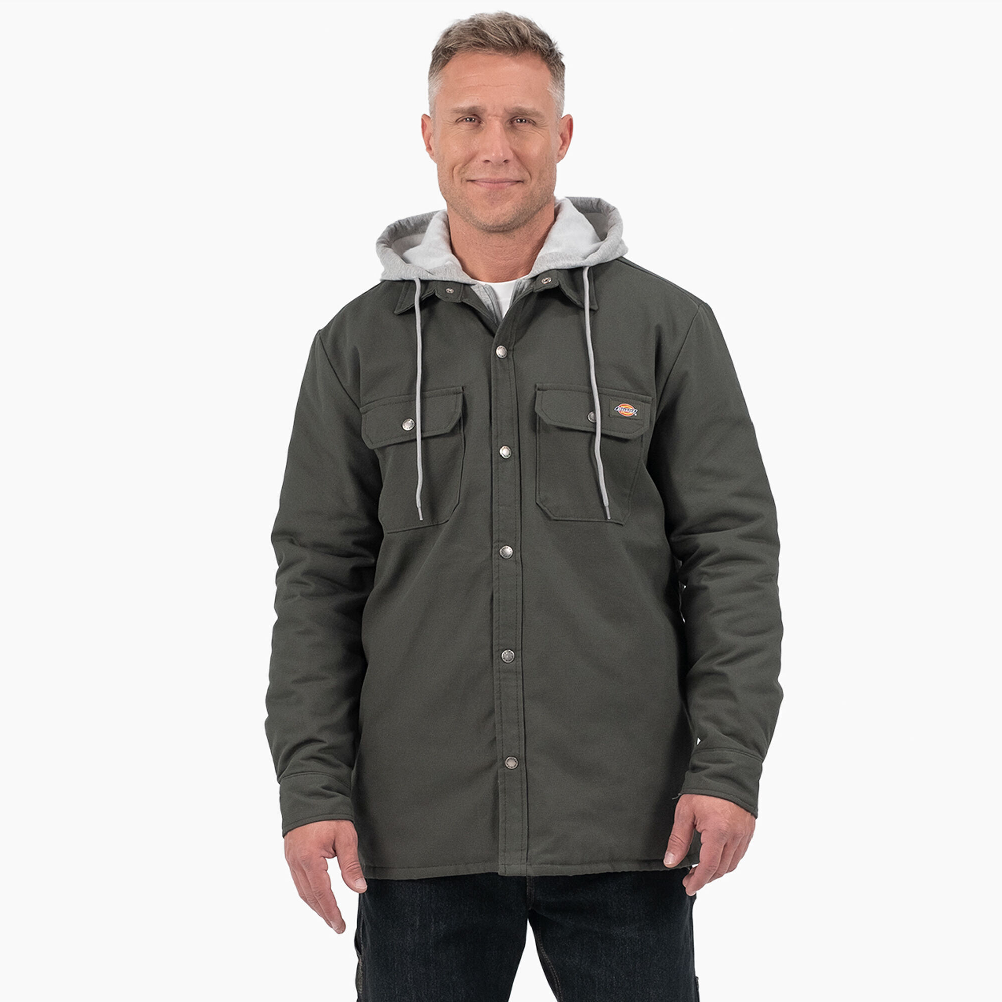 Duck Hooded Shirt Jacket