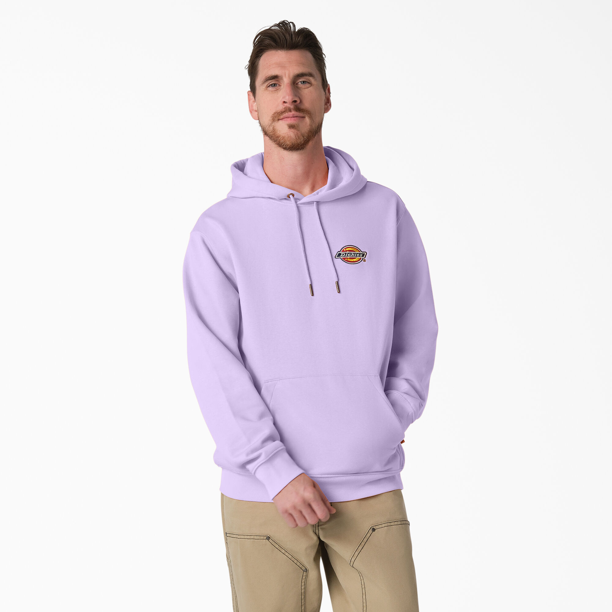 Fleece Embroidered Chest Logo Hoodie