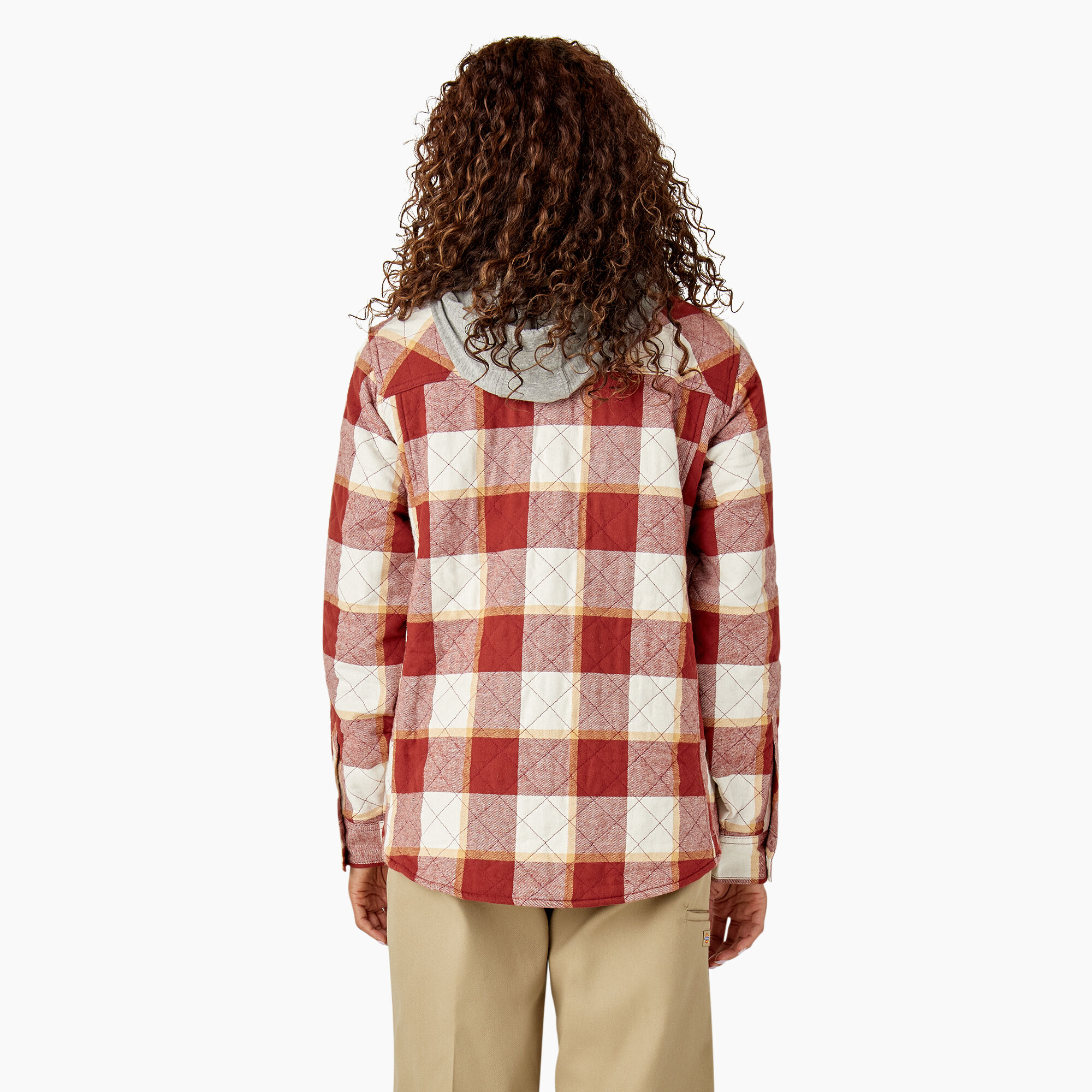 Women's Flannel Hooded Shirt Jacket