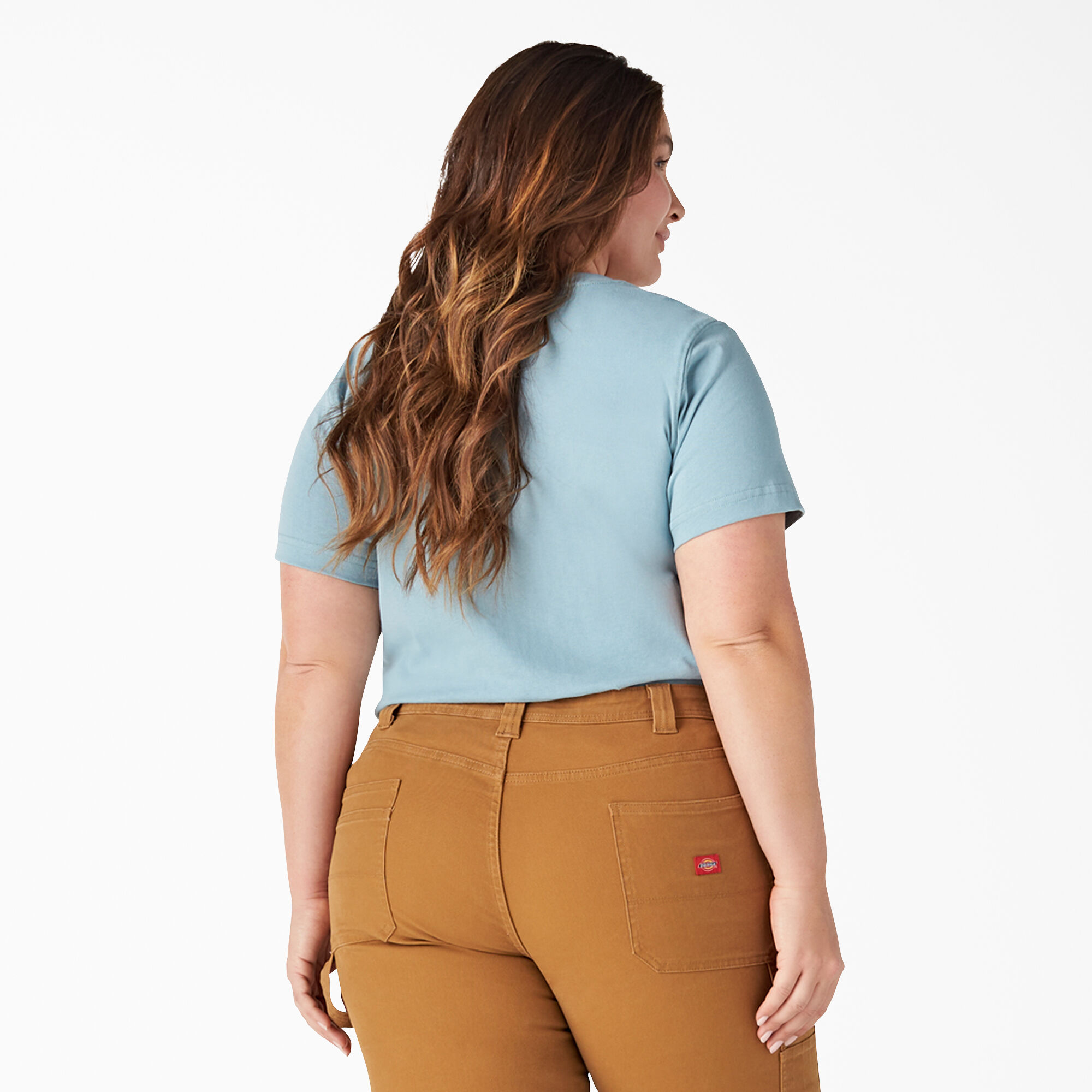 Women's Plus Heavyweight Short Sleeve Pocket T-Shirt