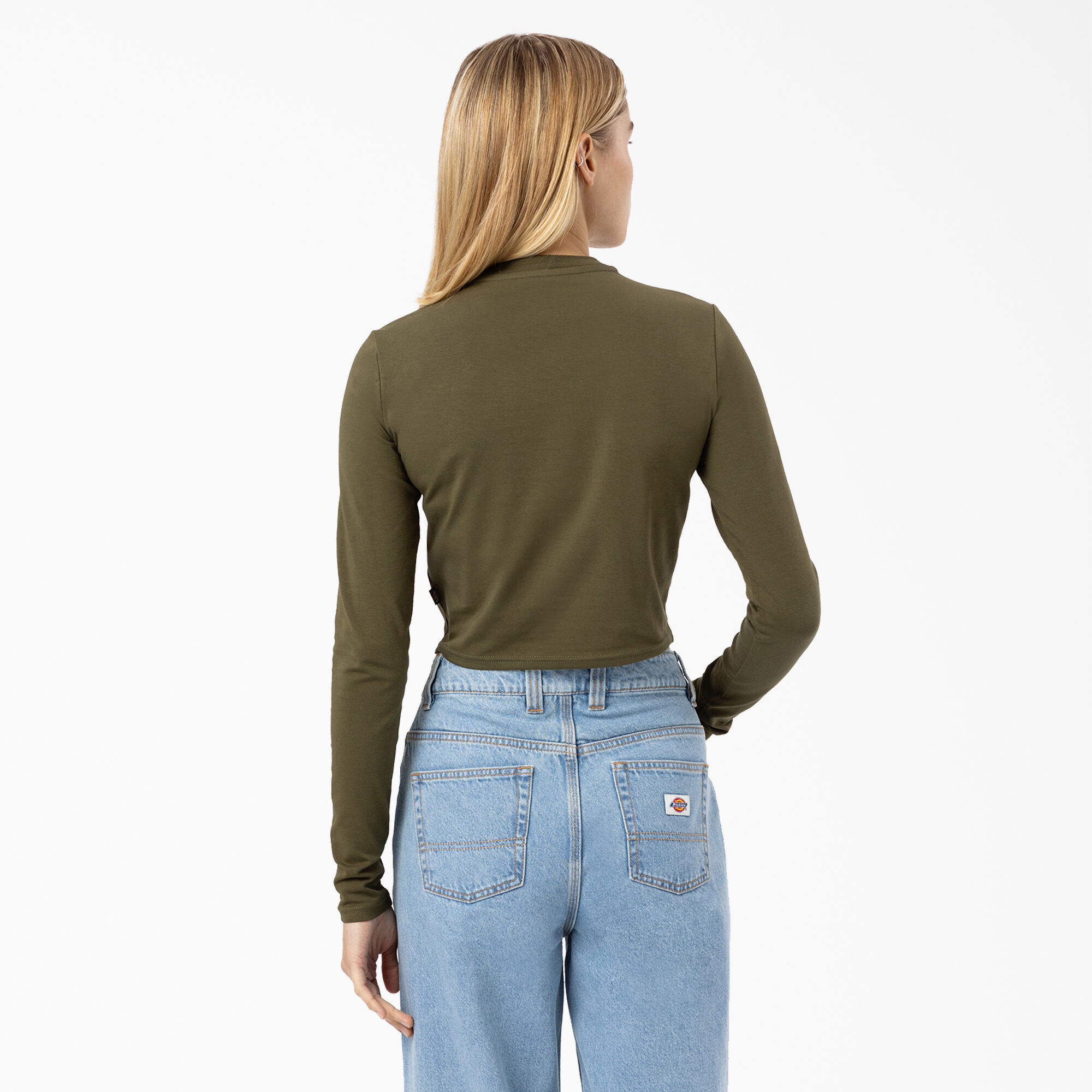 Women's Maple Valley Logo Long Sleeve Cropped T-Shirt