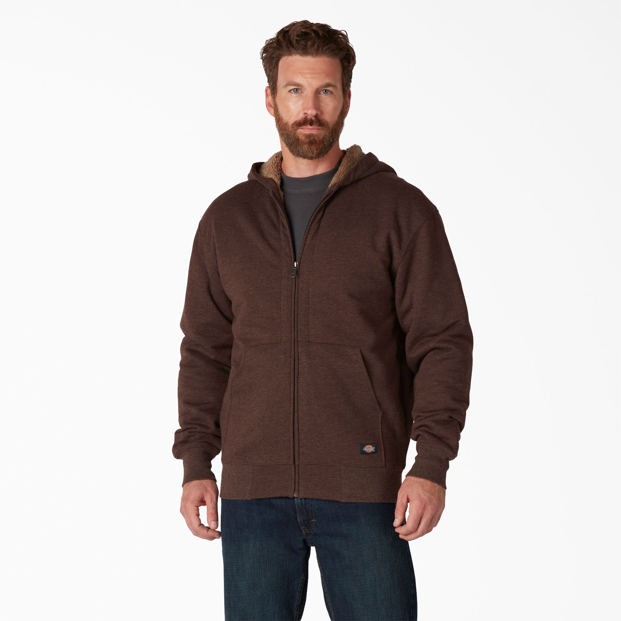 High Pile Fleece Lined Full Zip Hoodie