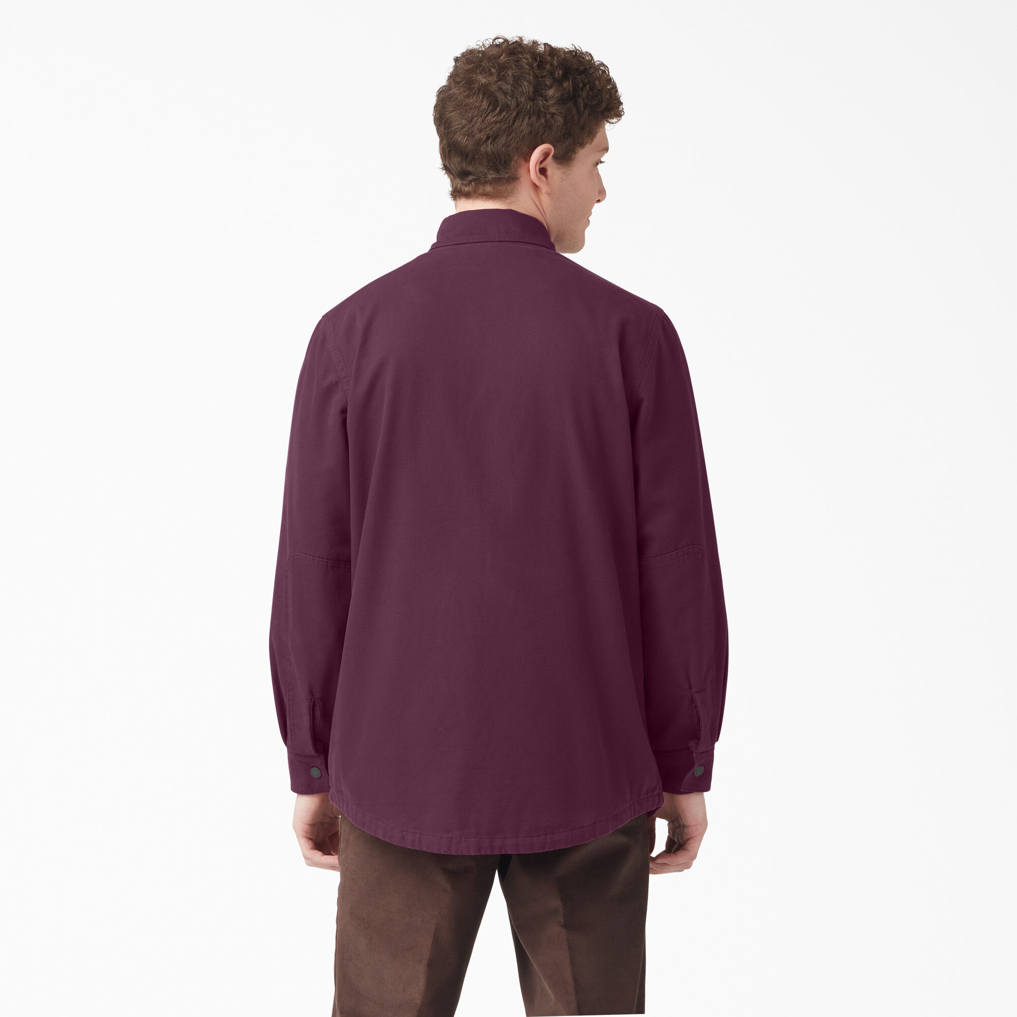 Long Sleeve Flannel-Lined Duck Shirt