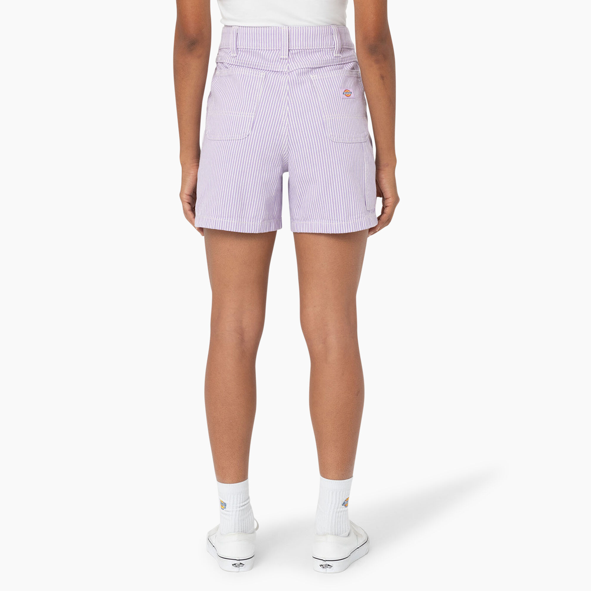 Women's Regular Fit Hickory Stripe Shorts, 5