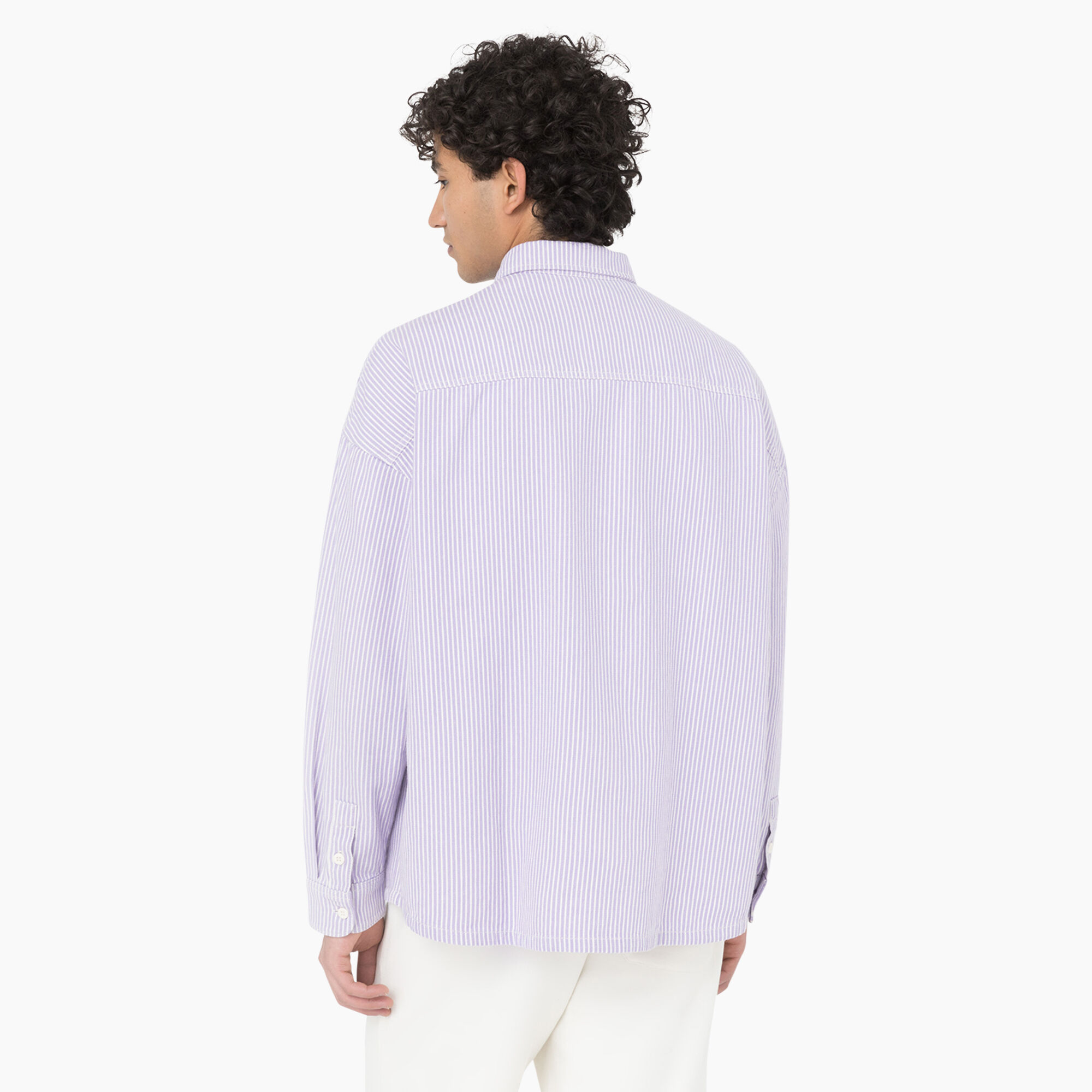 Hickory Stripe Long Sleeve Work Shirt