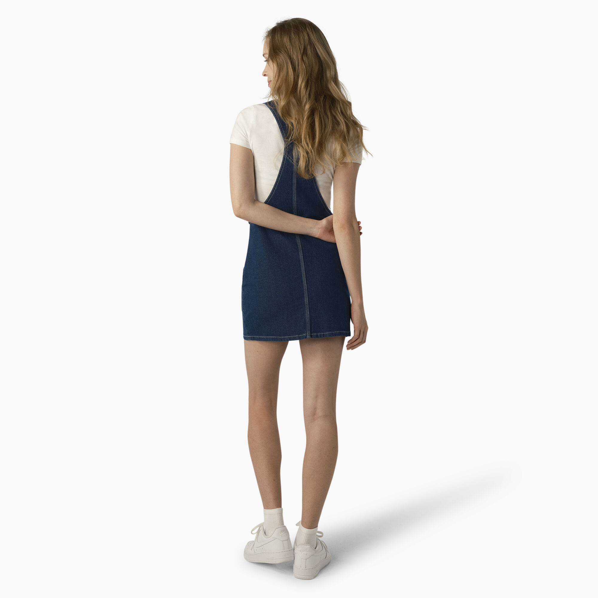 Women's Regular Fit Denim Bib Overall Dress