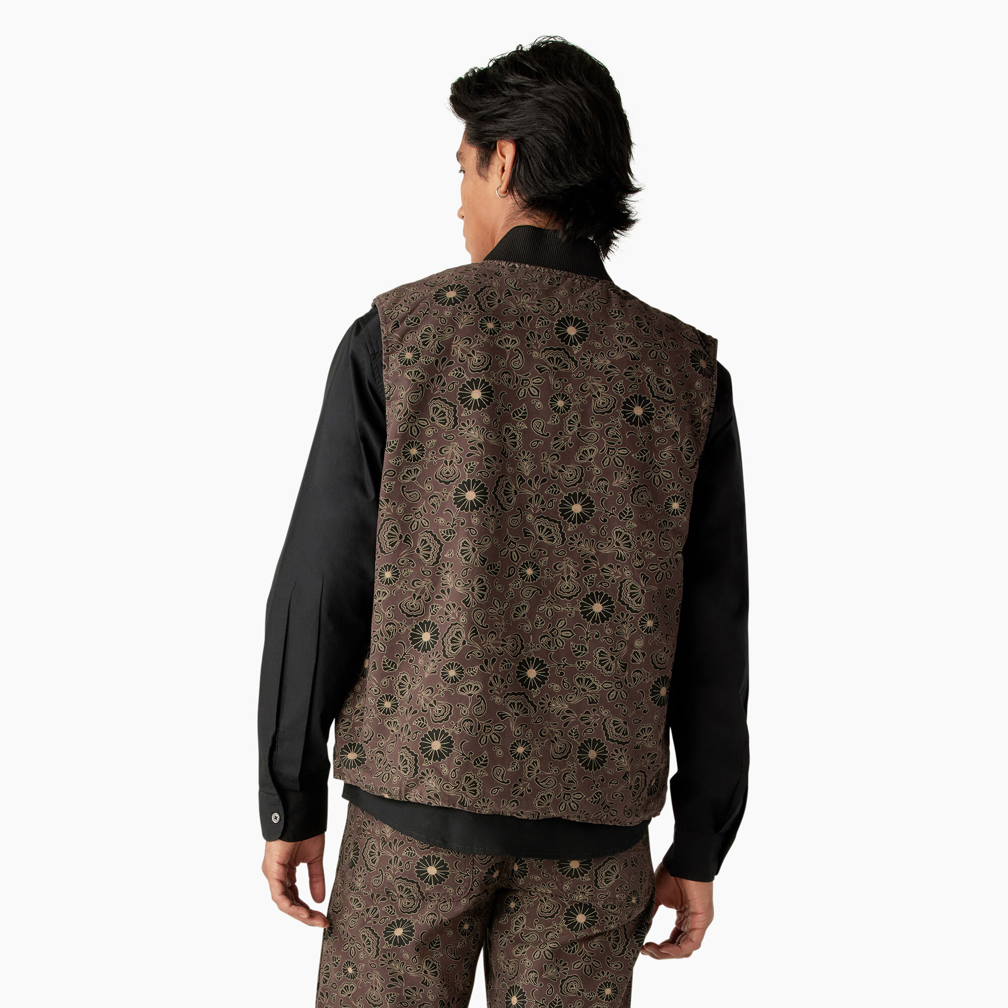 Ellis Floral Print Reversible Vest