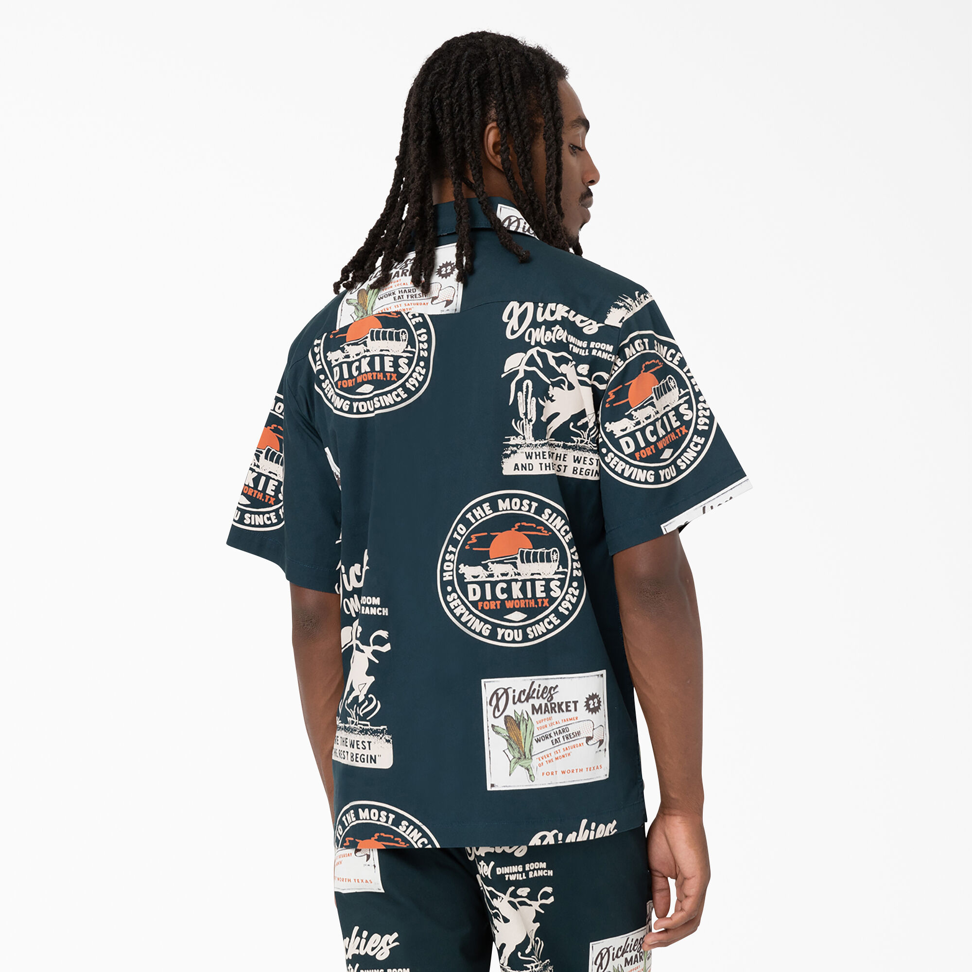 Greensburg Printed Twill Short Sleeve Shirt