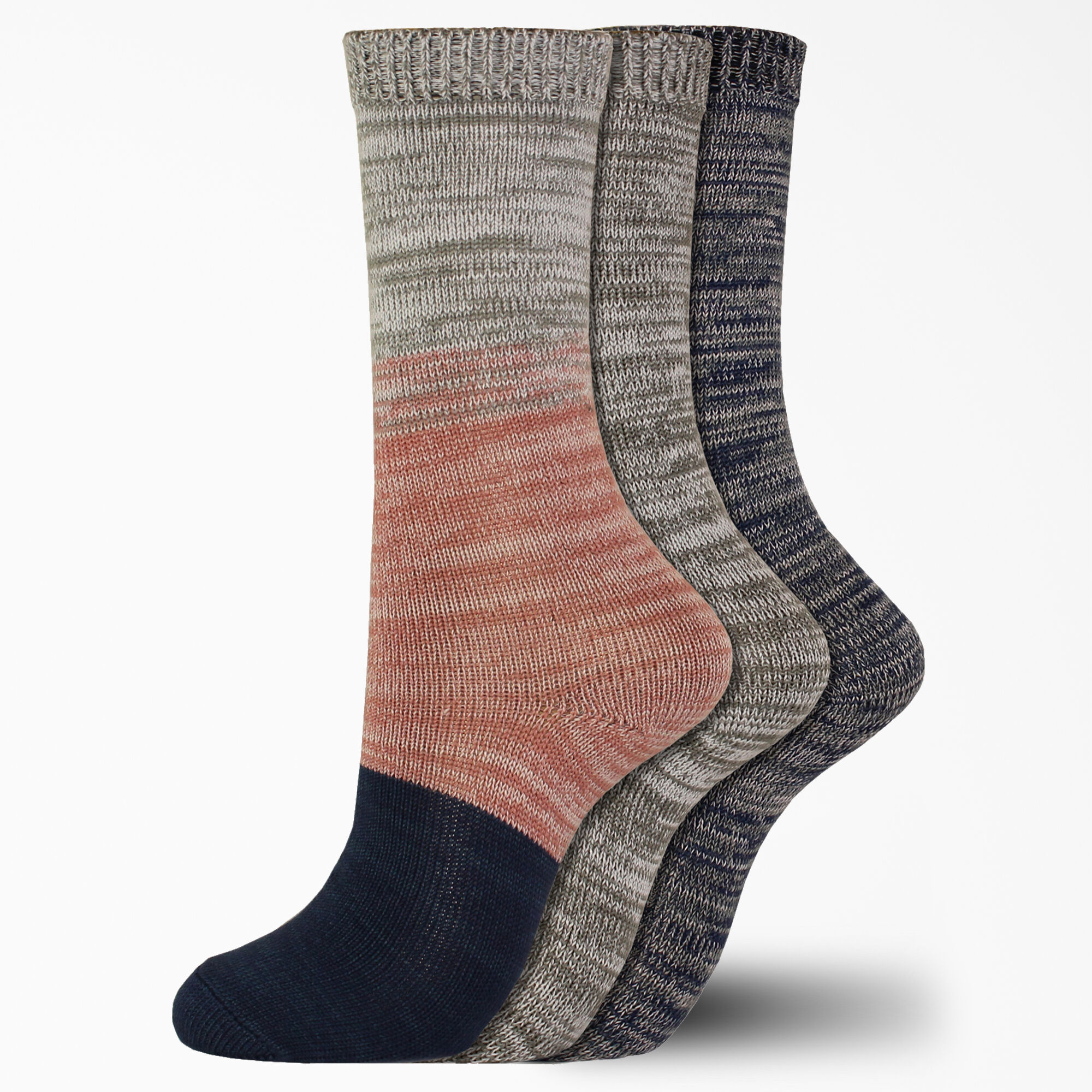 Women's Soft Marl Crew Socks, Size 6-9, 3-Pack