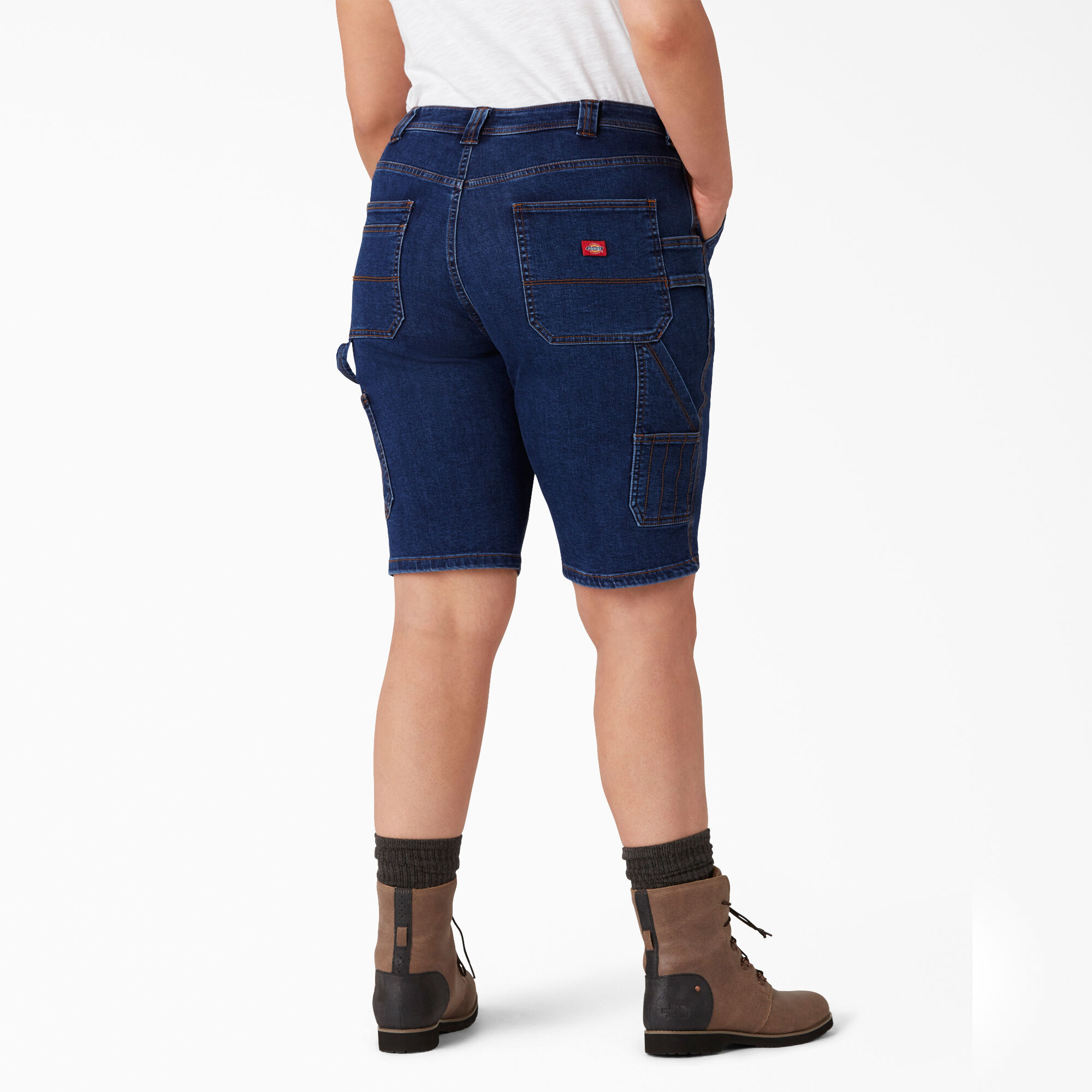 Women's Plus Relaxed Fit Carpenter Shorts, 11