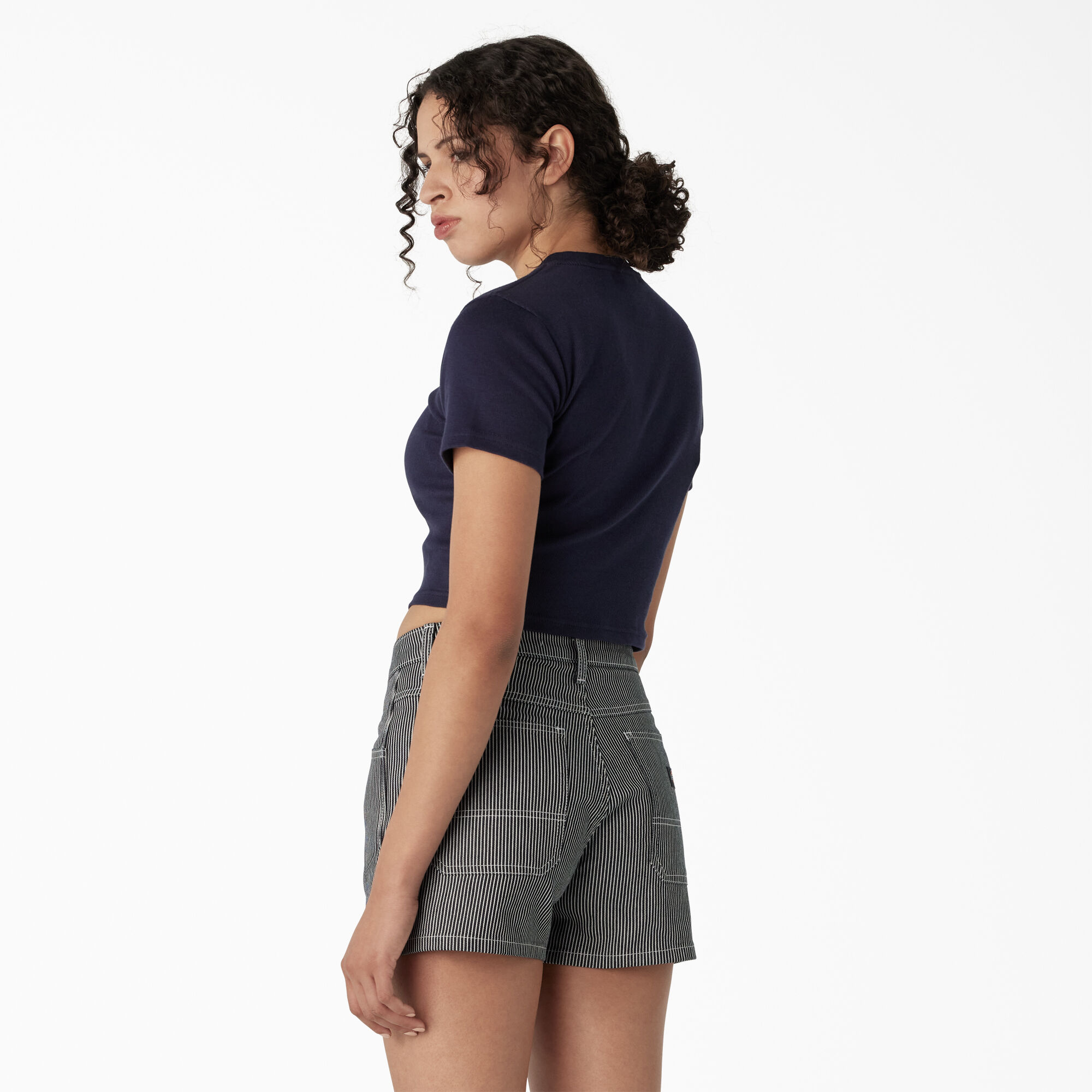 Women's Embroidered Cropped Baby T-Shirt