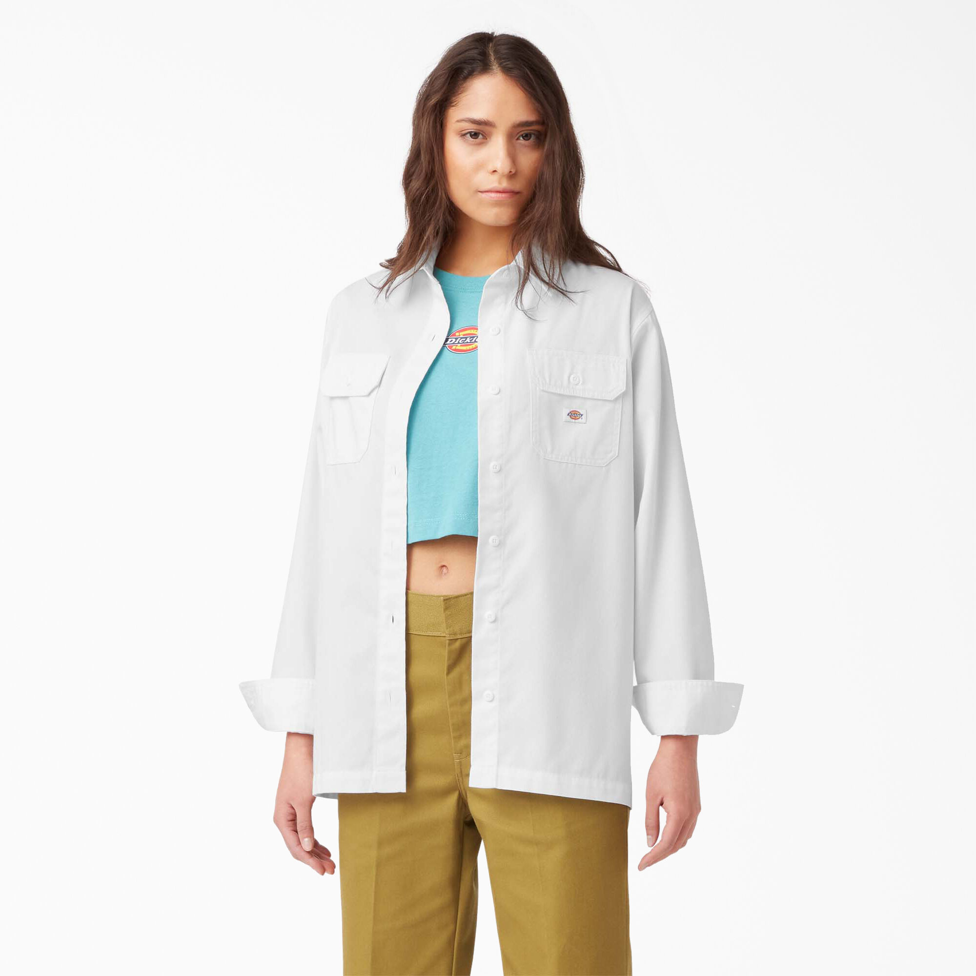 Women's Relaxed Fit Long Sleeve Work Shirt