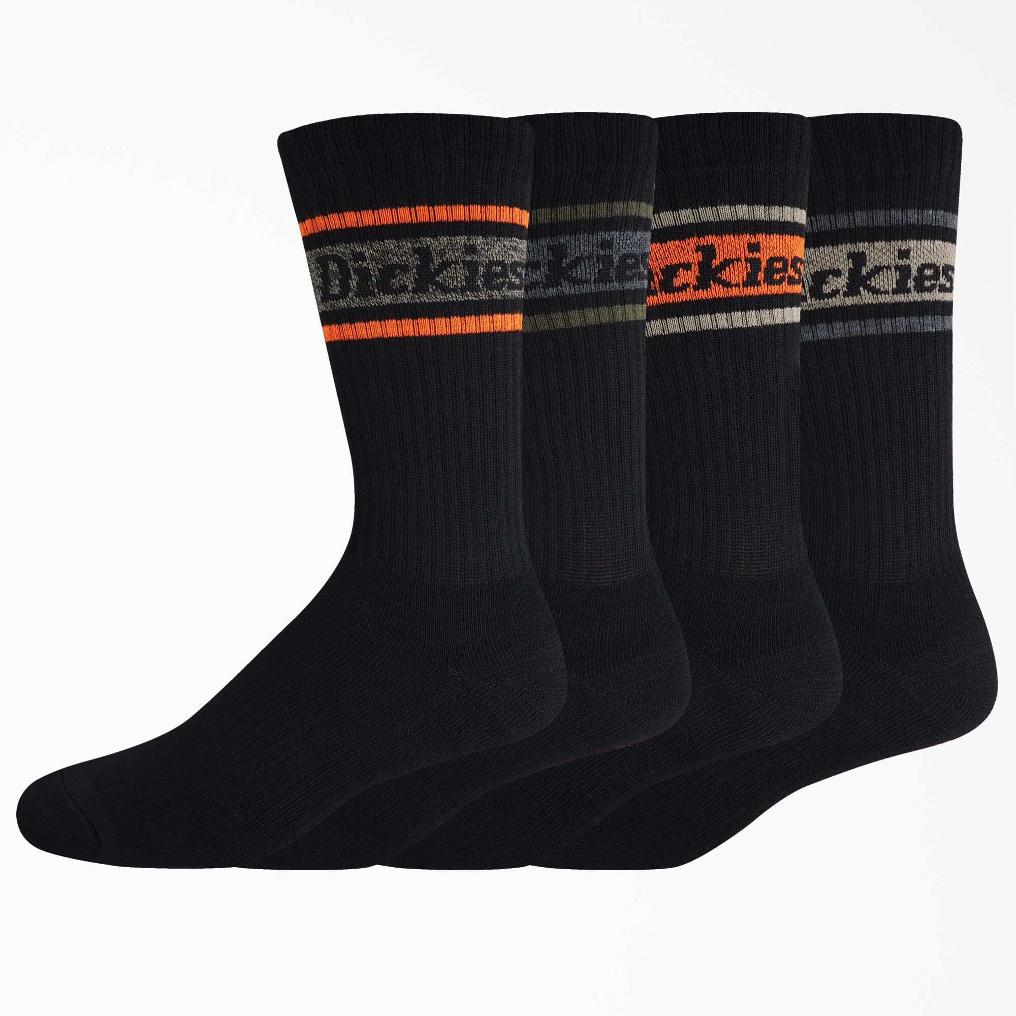 Rugby Stripe Socks, Size 6-12, 4-Pack